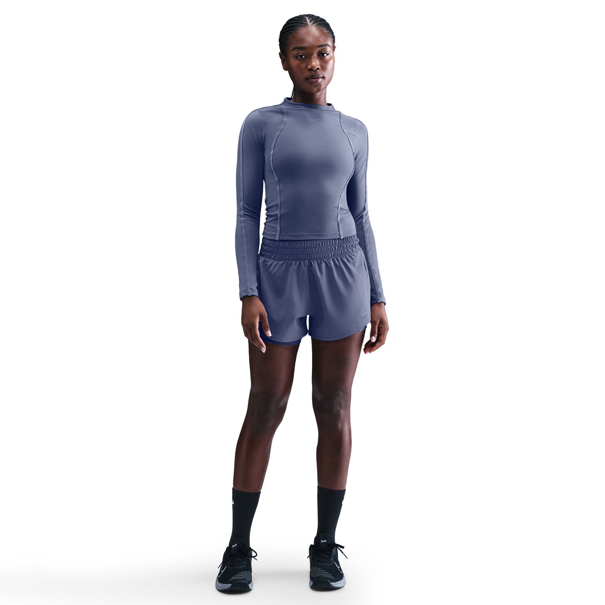 Nike One Dri-FIT Mid-Rise 3-Inch Womens 2-in-1 Shorts