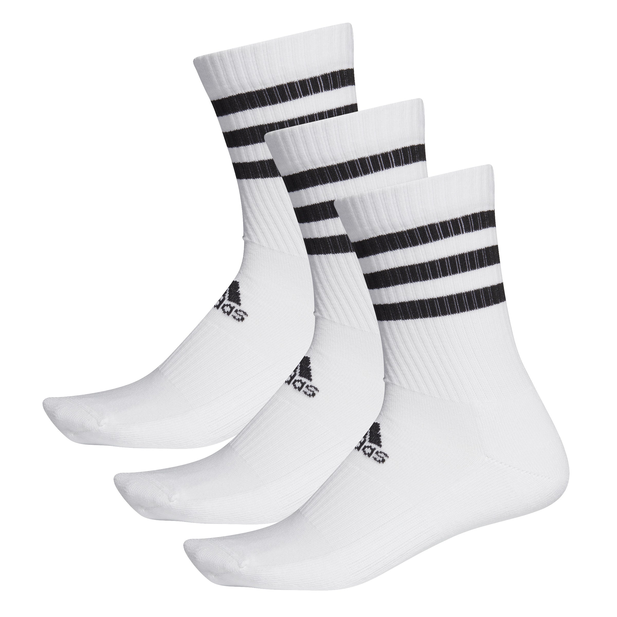 adidas 3-Stripes Cushioned Crew Socks 3 Pack