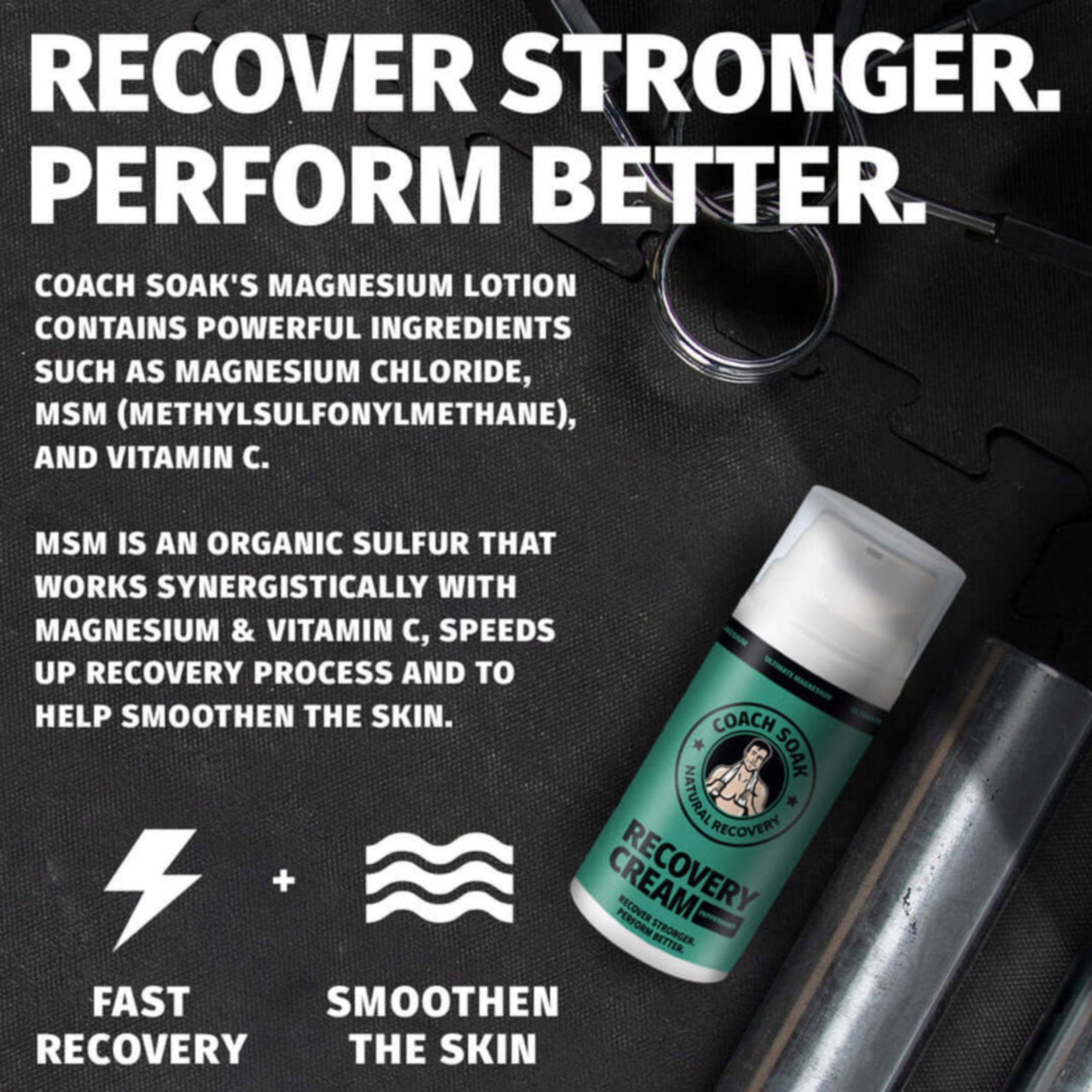 Coach Soak Magnesium Recovery Cream 100ml - Peppermint