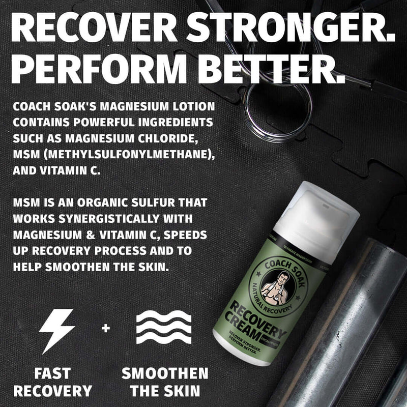 Coach Soak Magnesium Recovery Cream 100ml - Eucalyptus