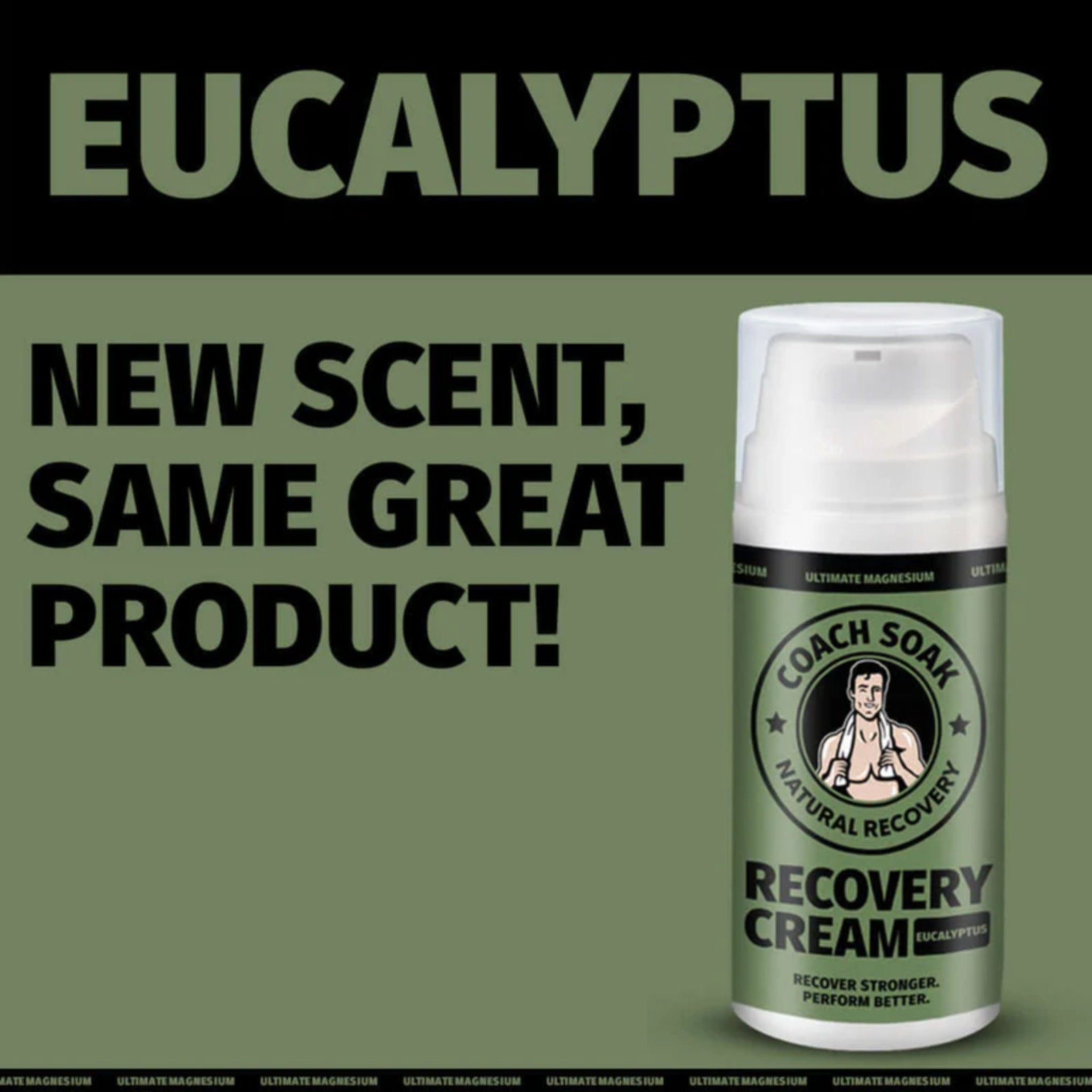Coach Soak Magnesium Recovery Cream 100ml - Eucalyptus