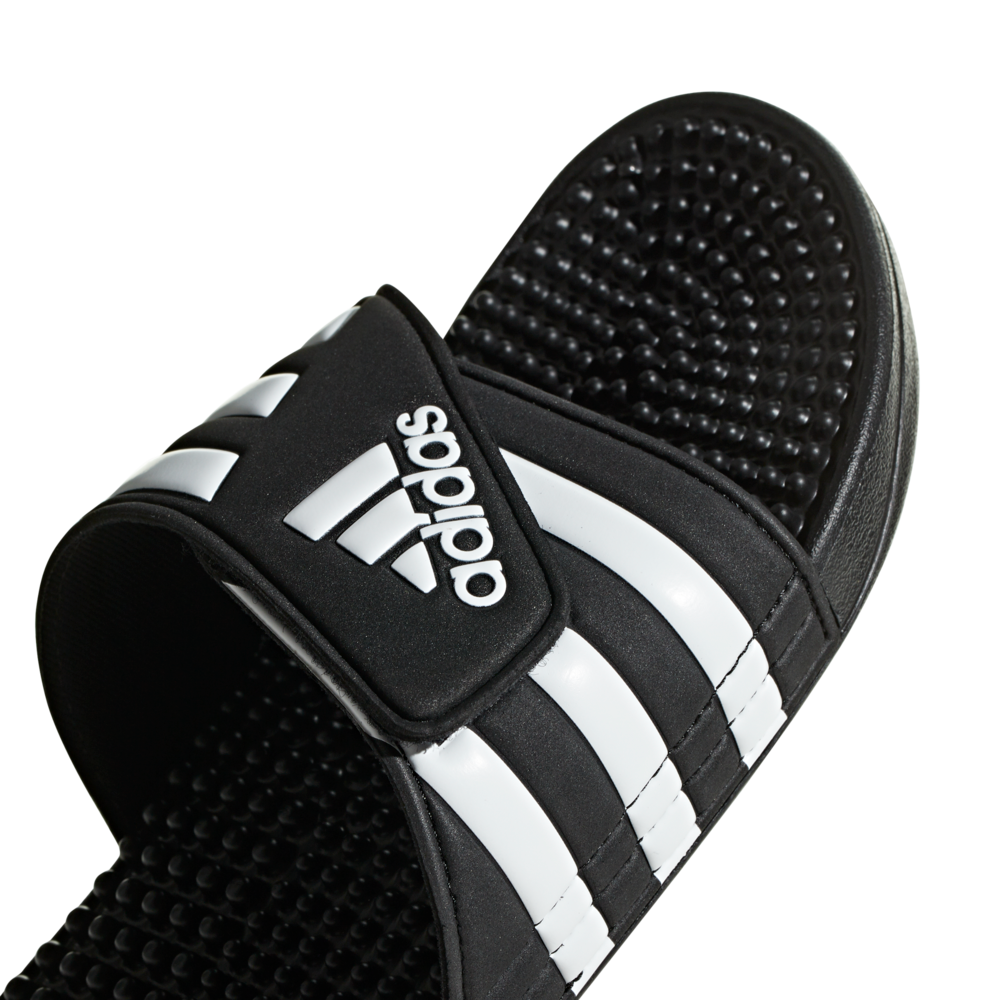 Black-White, adidas Adissage Adjustable Comfort Men's Slide Img 1 | SportsPower