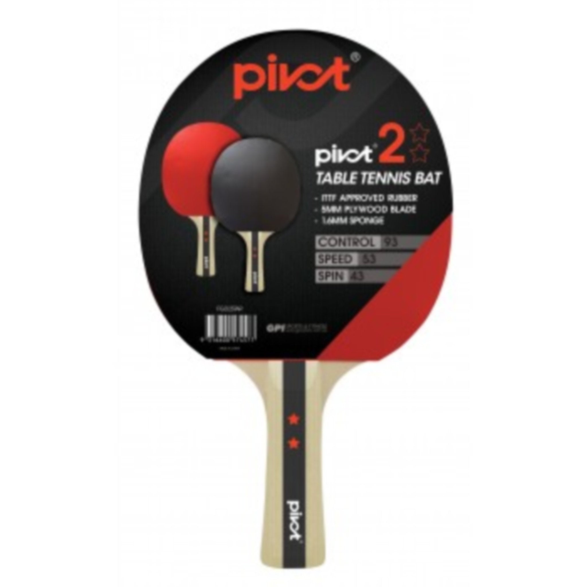 Pivot 2 Star Table Tennis Racquet