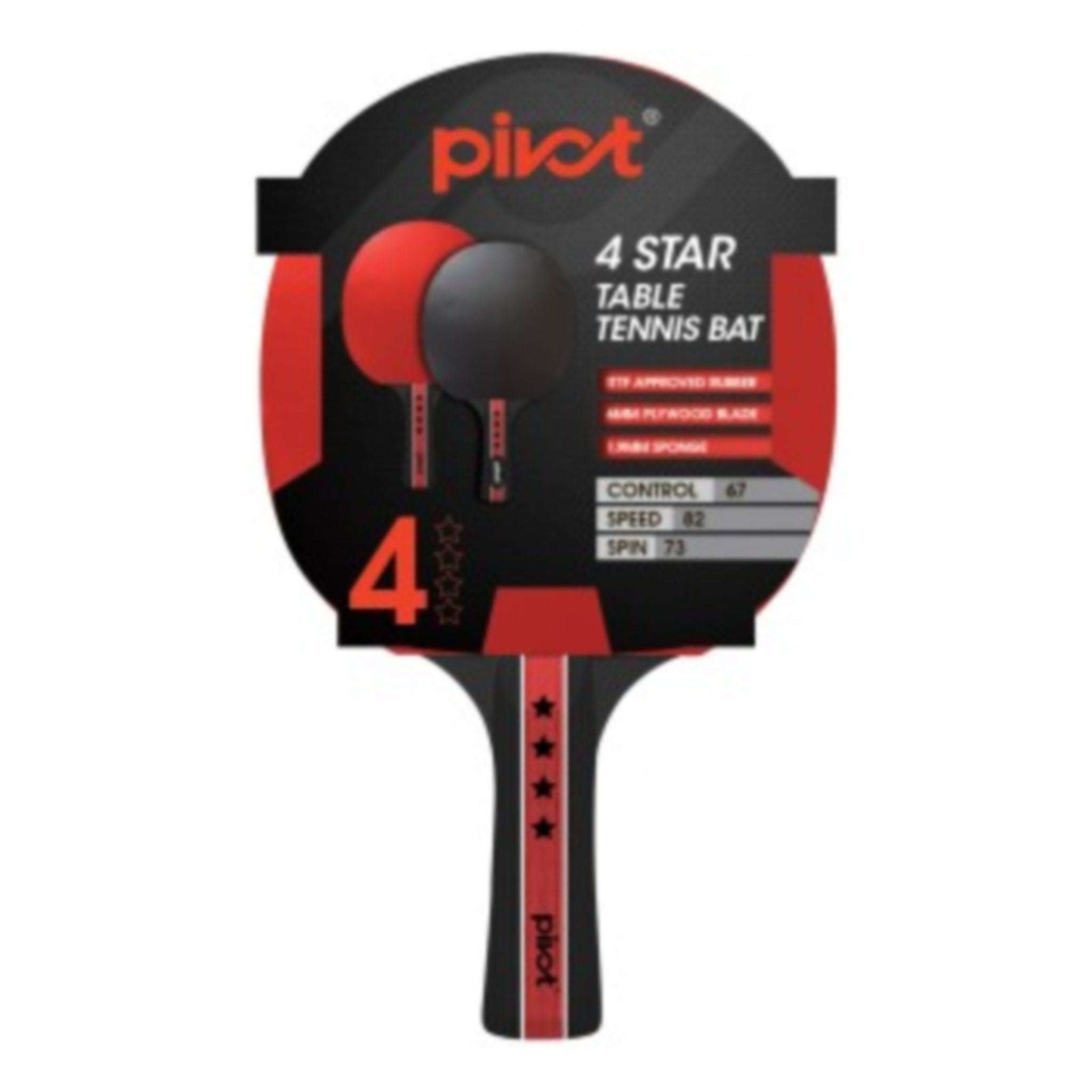 Pivot 4 Star Table Tennis Racquet