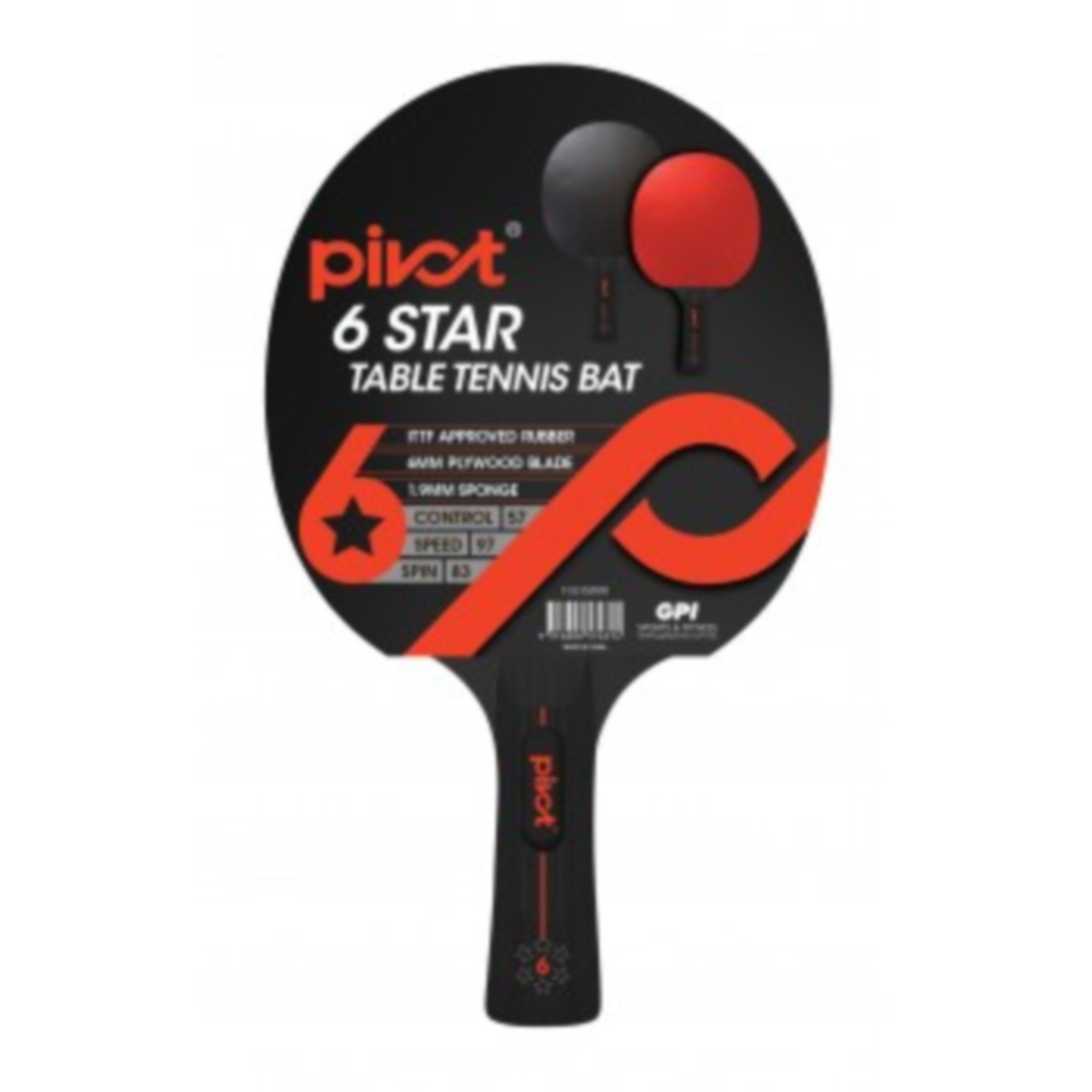 Pivot 6 Star Table Tennis Racquet