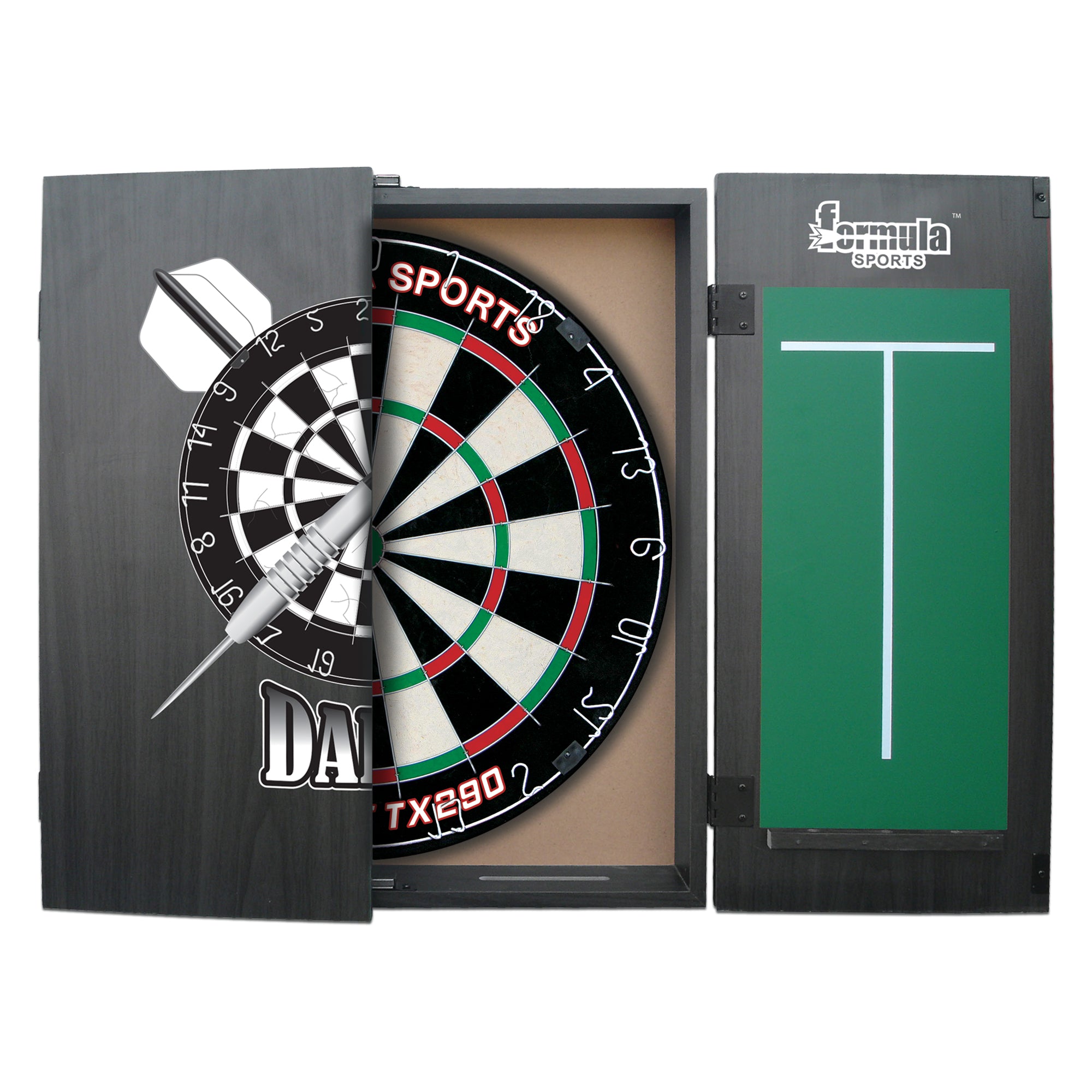 Formula Imperial Dartboard Cabinet Set