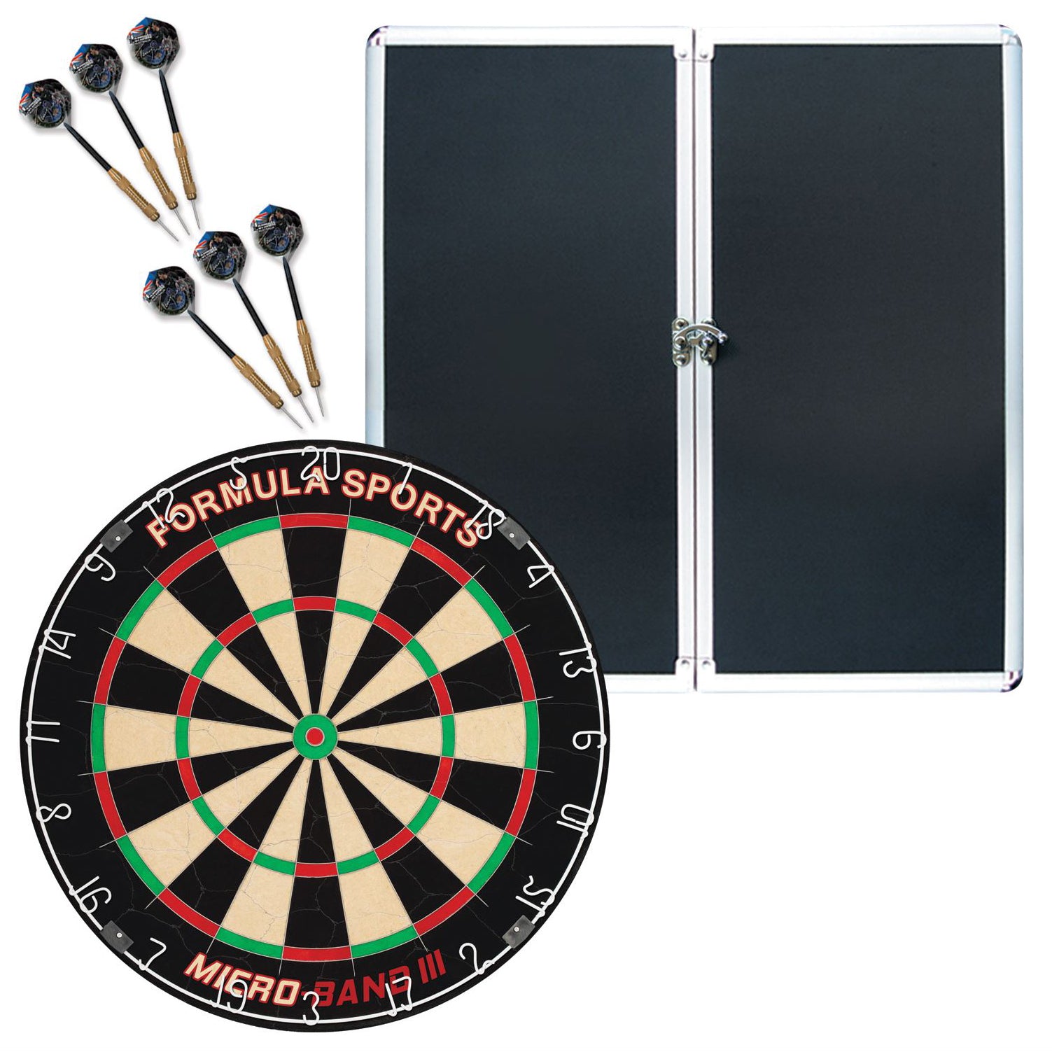 Formula Sports Aluminium Championship Dartboard Cabinet Set