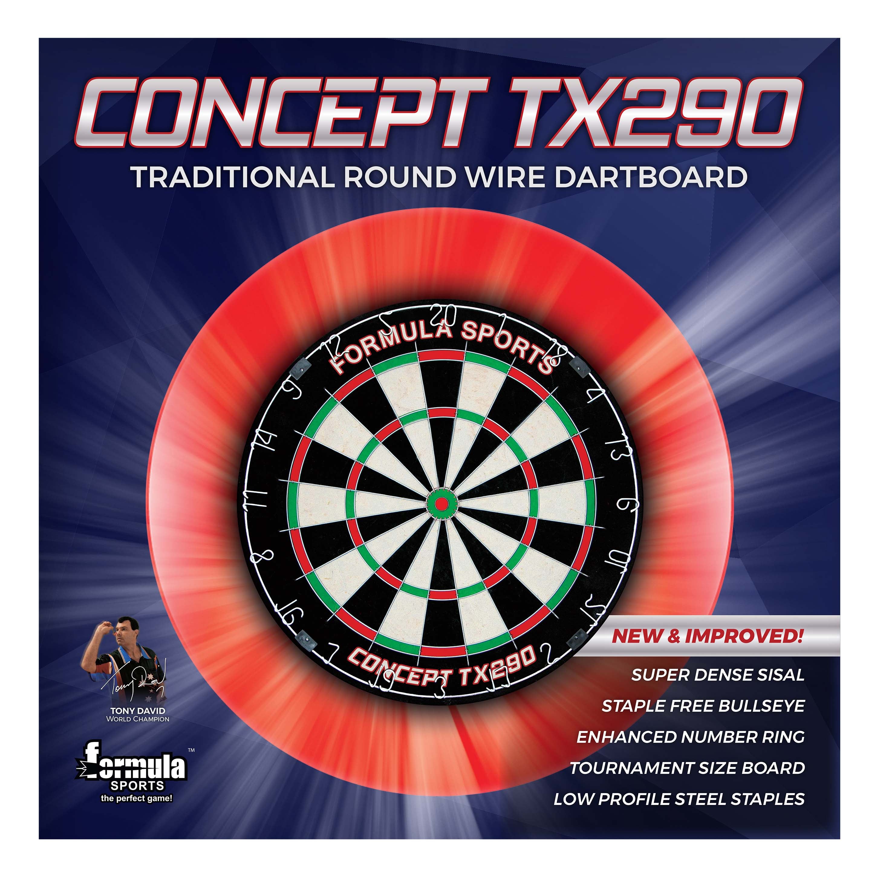 Formula TX290 Round Wire Bristle Dartboard