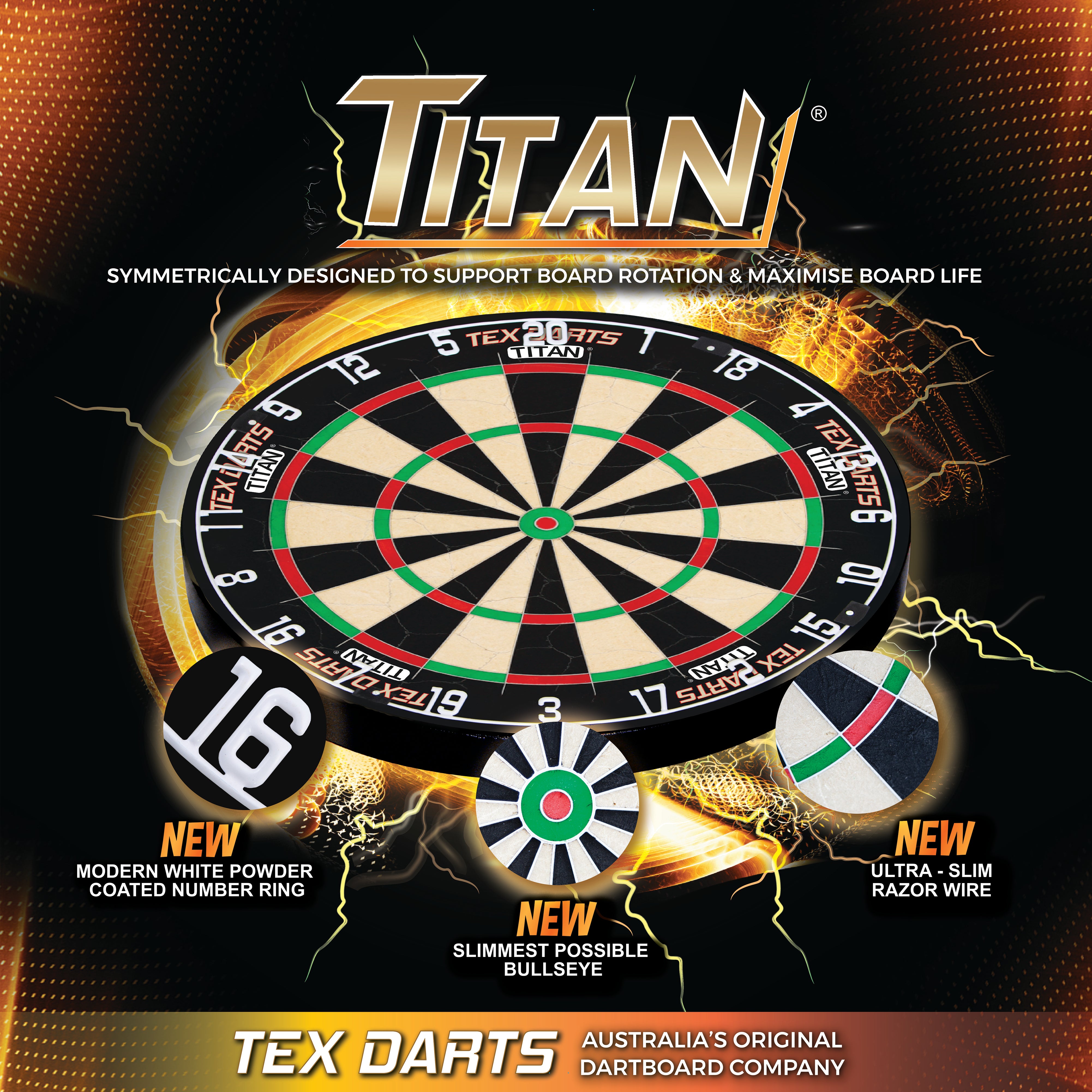 Formula Tex Darts Titan Championship Dartboard