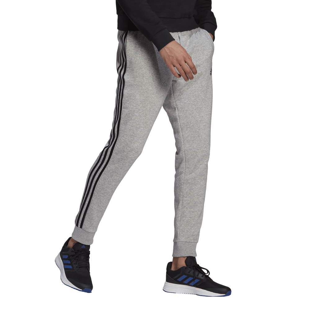 adidas Essentials Fleece Tapered Cuff 3-Stripes Mens Pants