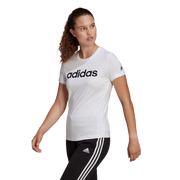 White, adidas Linear Women's Tee | SportsPower