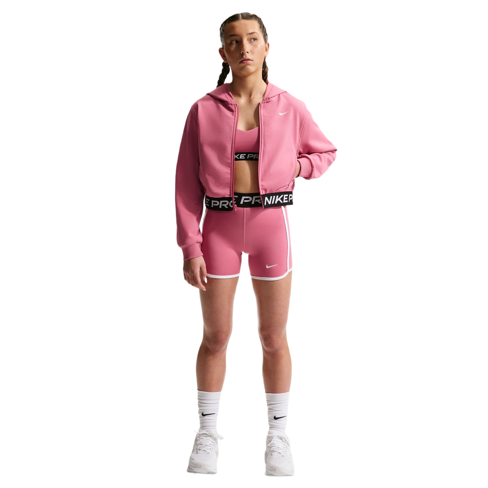 Nike Pro Fleece Dri-FIT Girls Full-Zip Hoodie