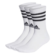 adidas 3-Stripes Cushioned Crew Socks 3 Pack