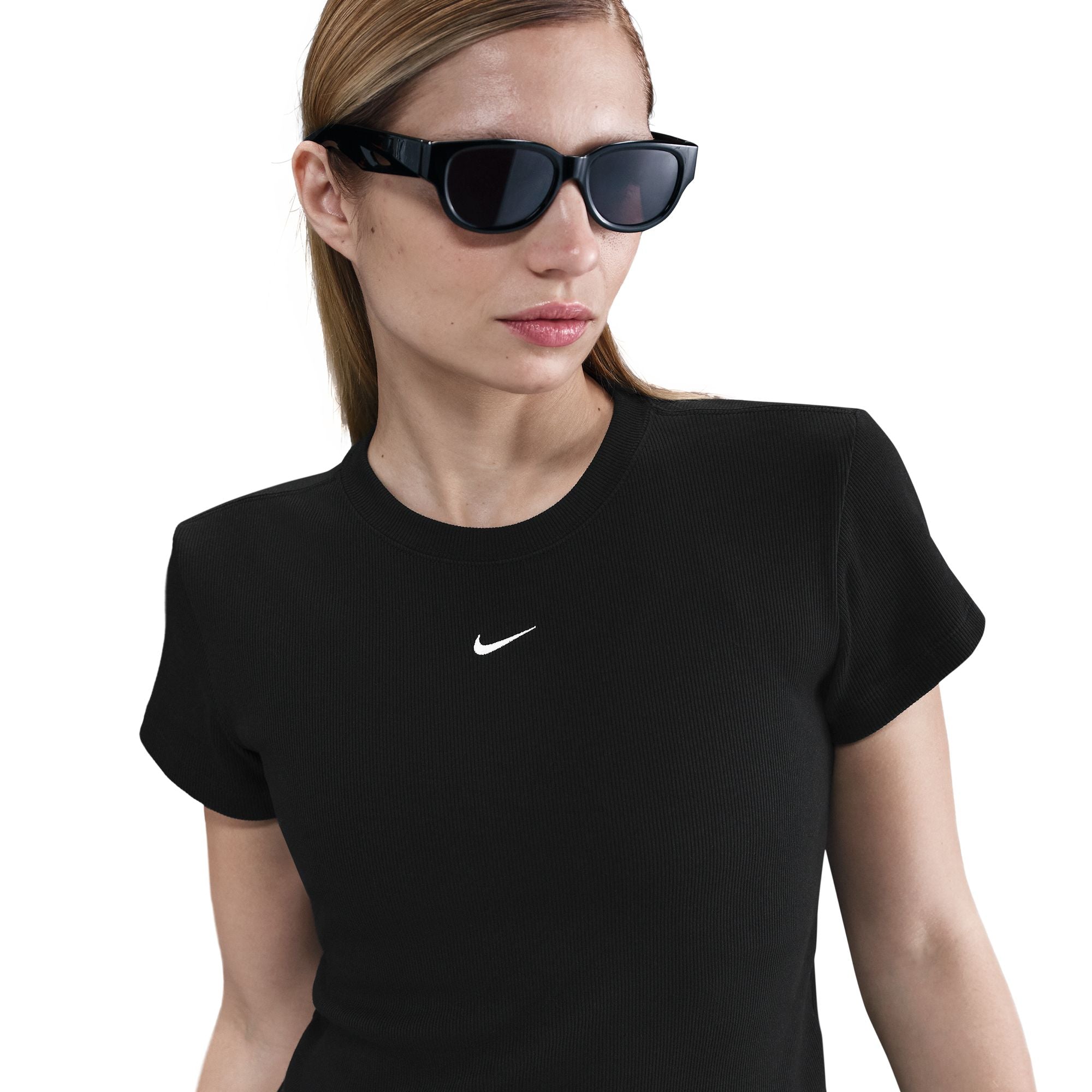 Nike Tight Ribbed Womens Short-Sleeved Tee