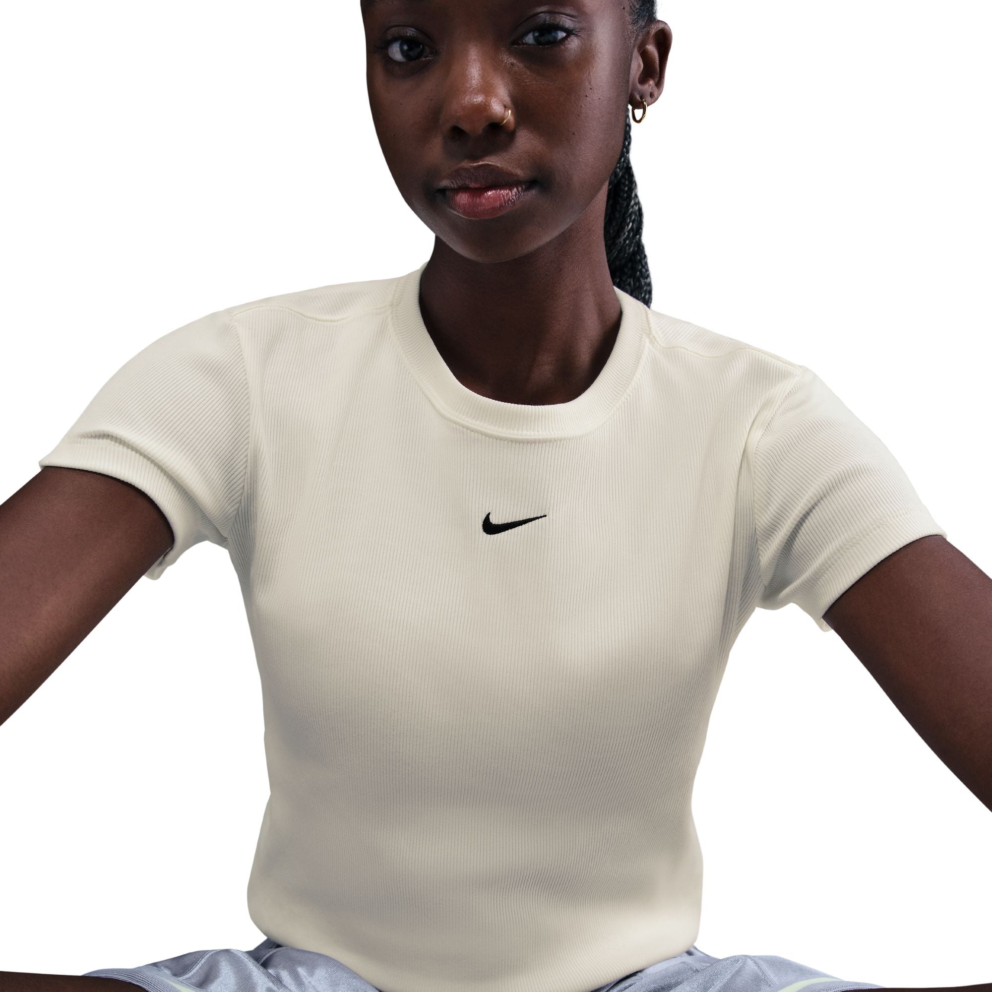 Nike Tight Ribbed Womens Short-Sleeved Tee