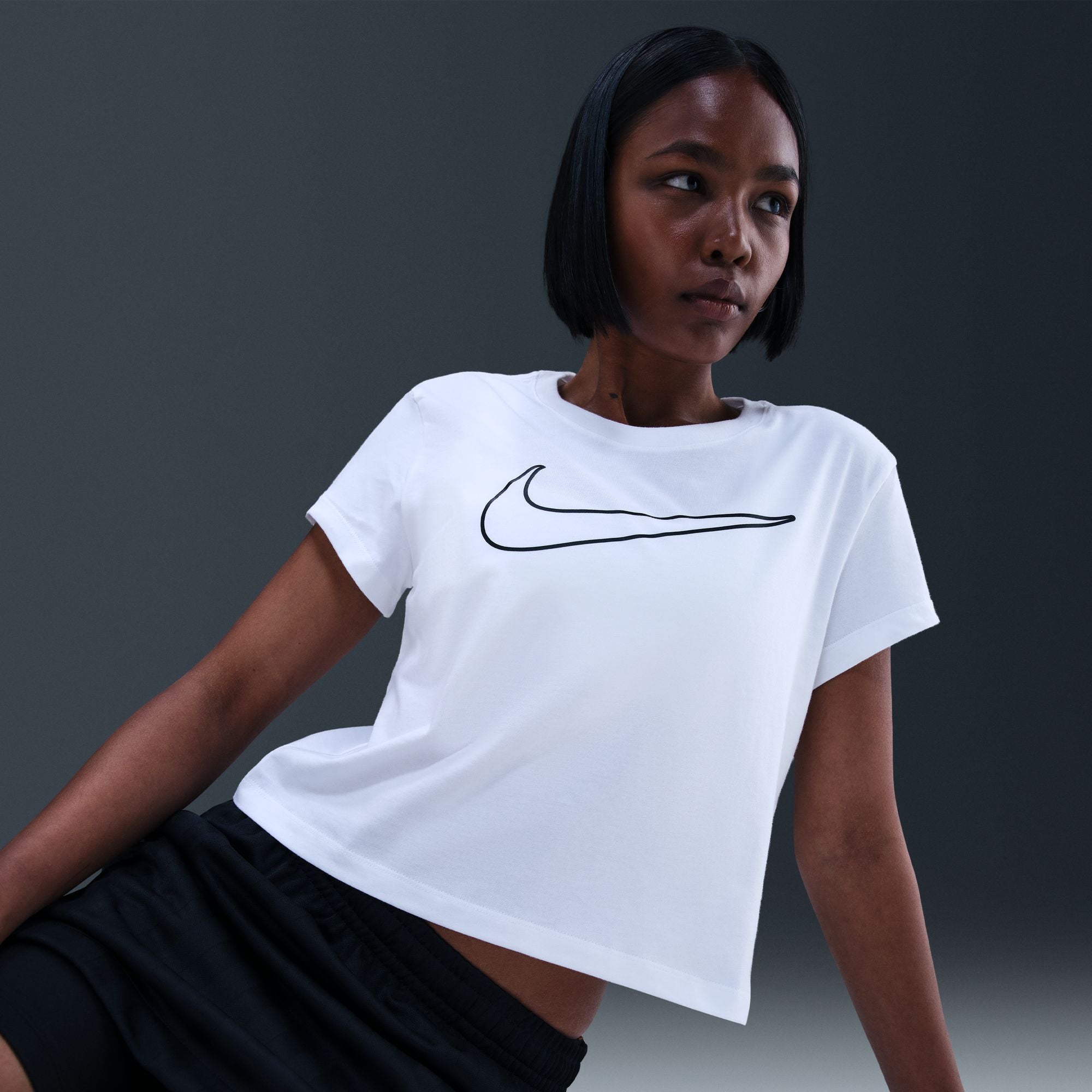 Nike Club White Womens Tee