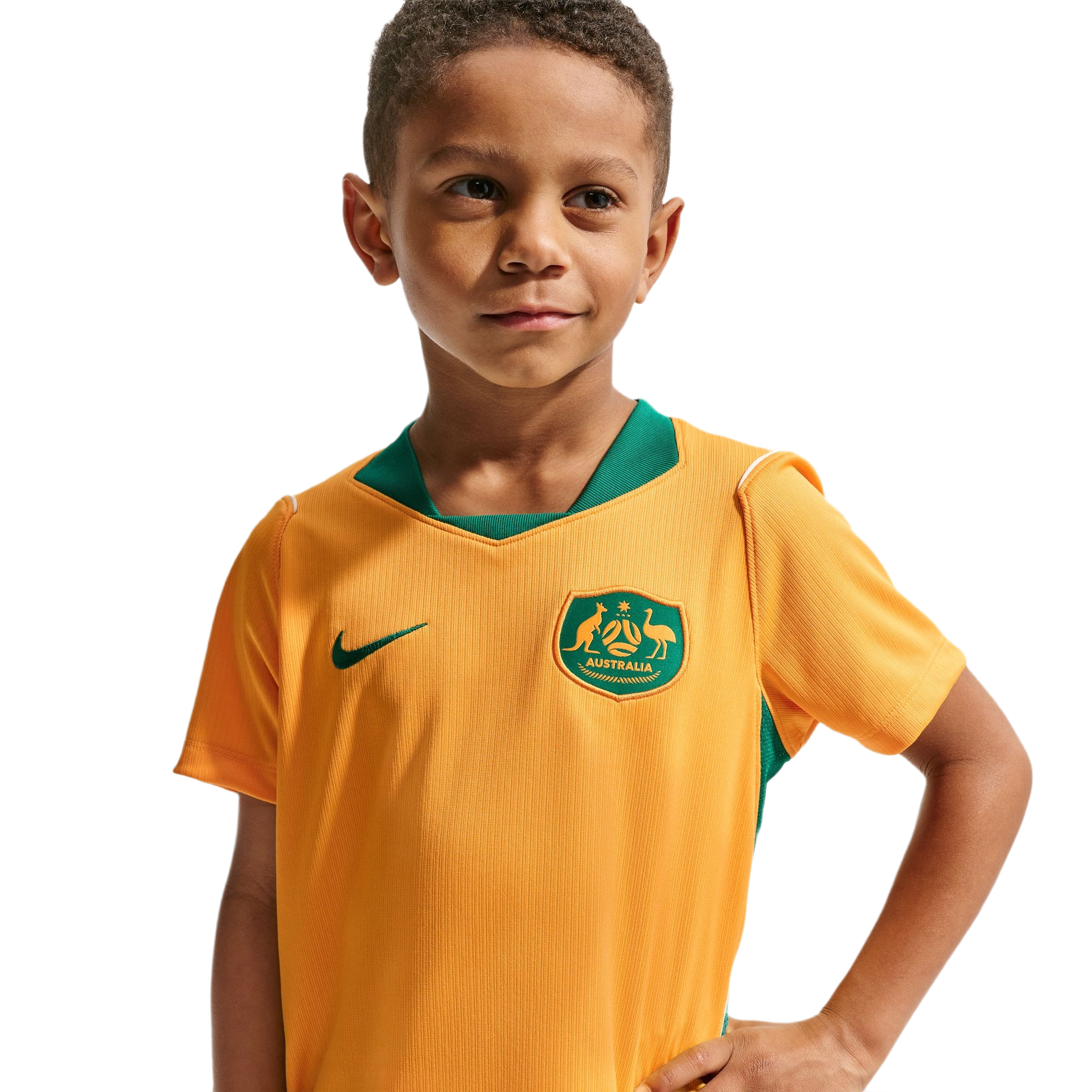 Nike Australia 2026 Stadium Home Kids Soccer Jersey