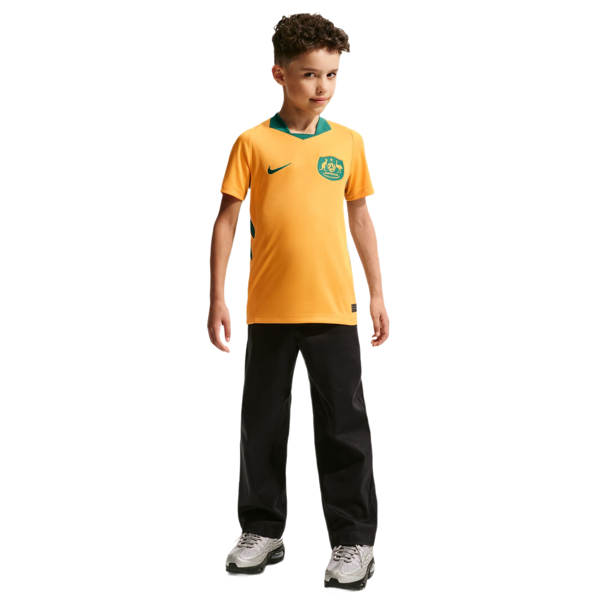 Nike Australia 2026 Stadium Home Kids Soccer Jersey