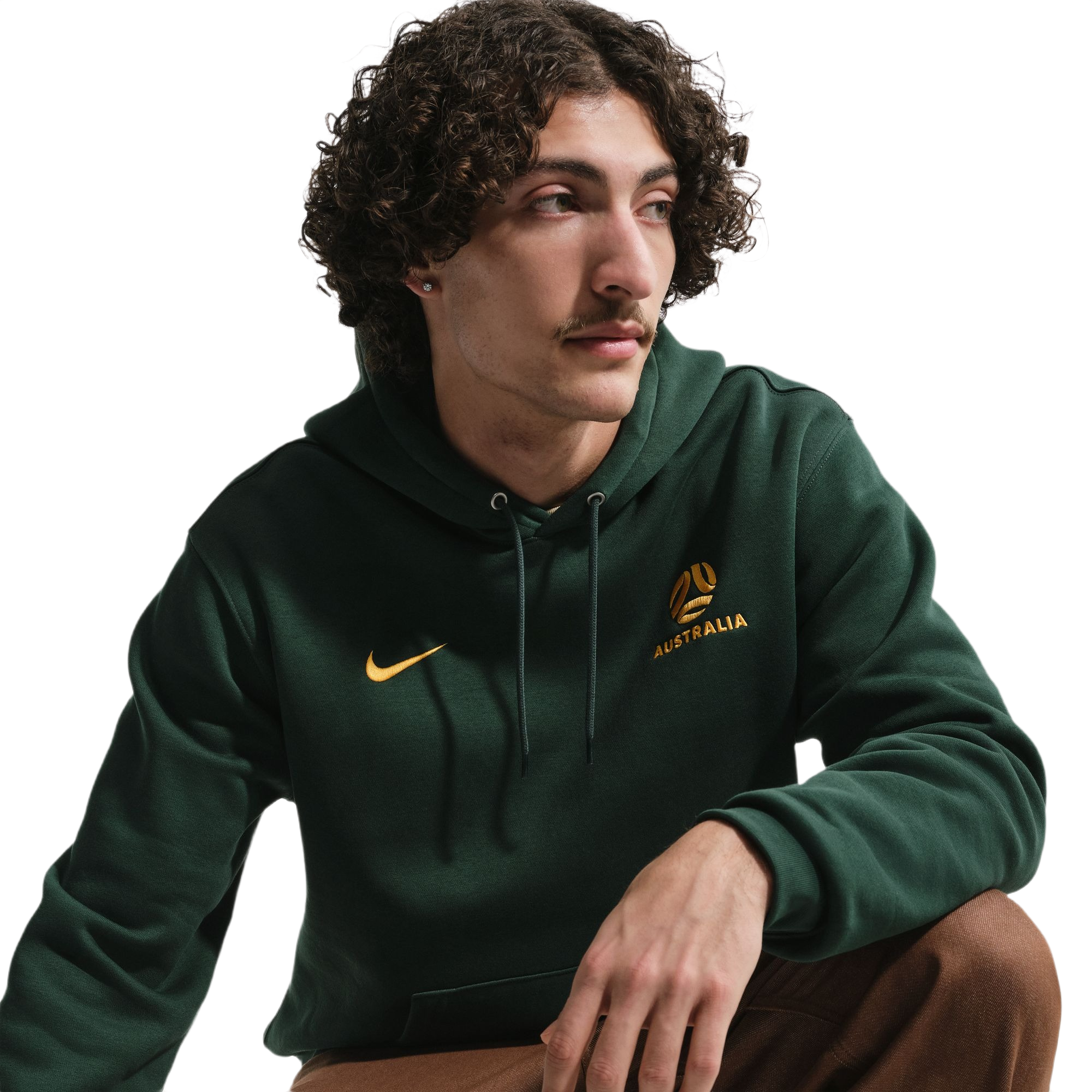 Nike Australia Club Soccer Mens Pullover Hoodie