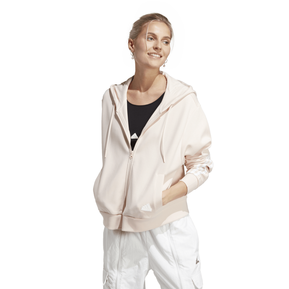 adidas Future Icons 3-Stripes Womens Full-Zip Hoodie