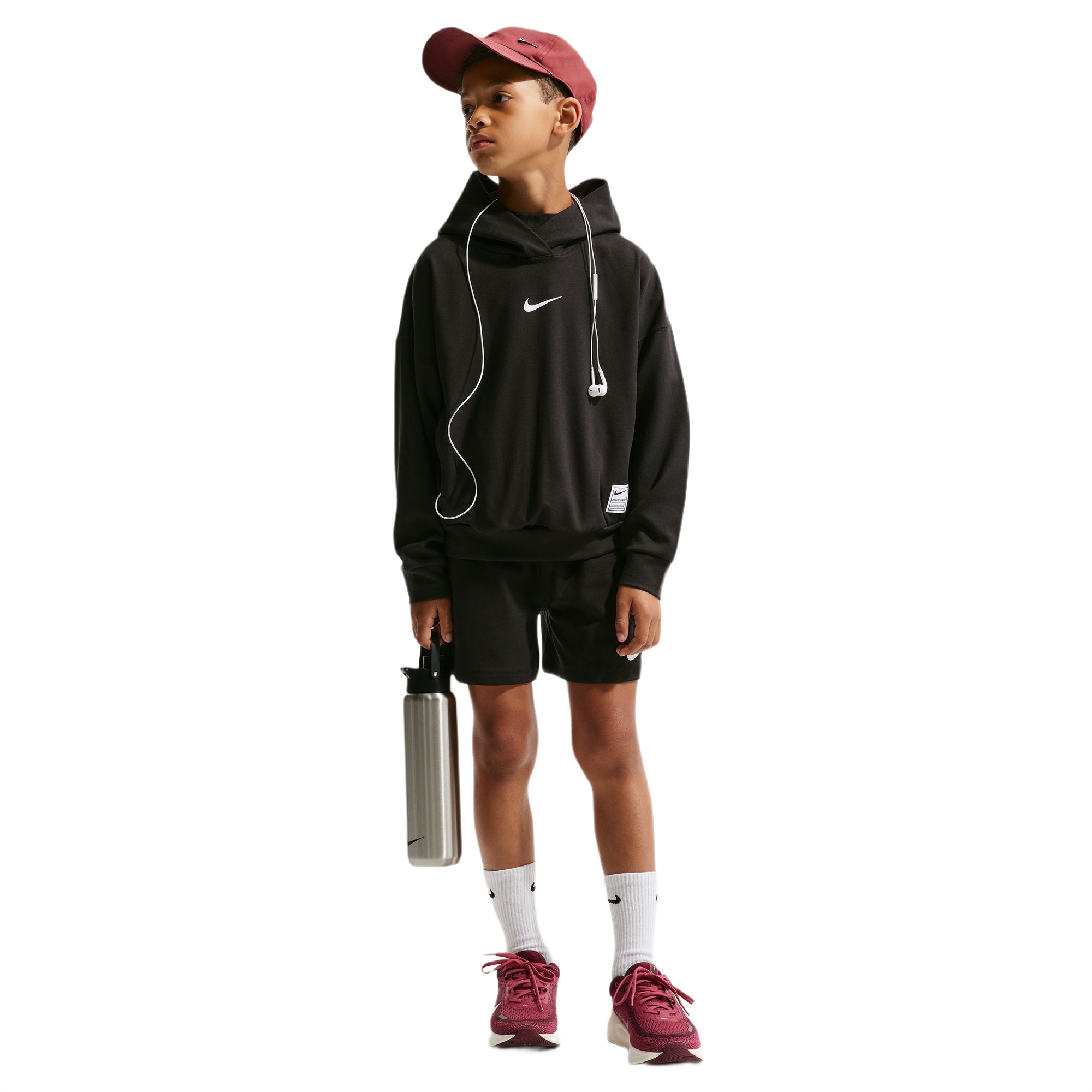 Nike Pro Dri-FIT Fleece Boys Pullover Hoodie