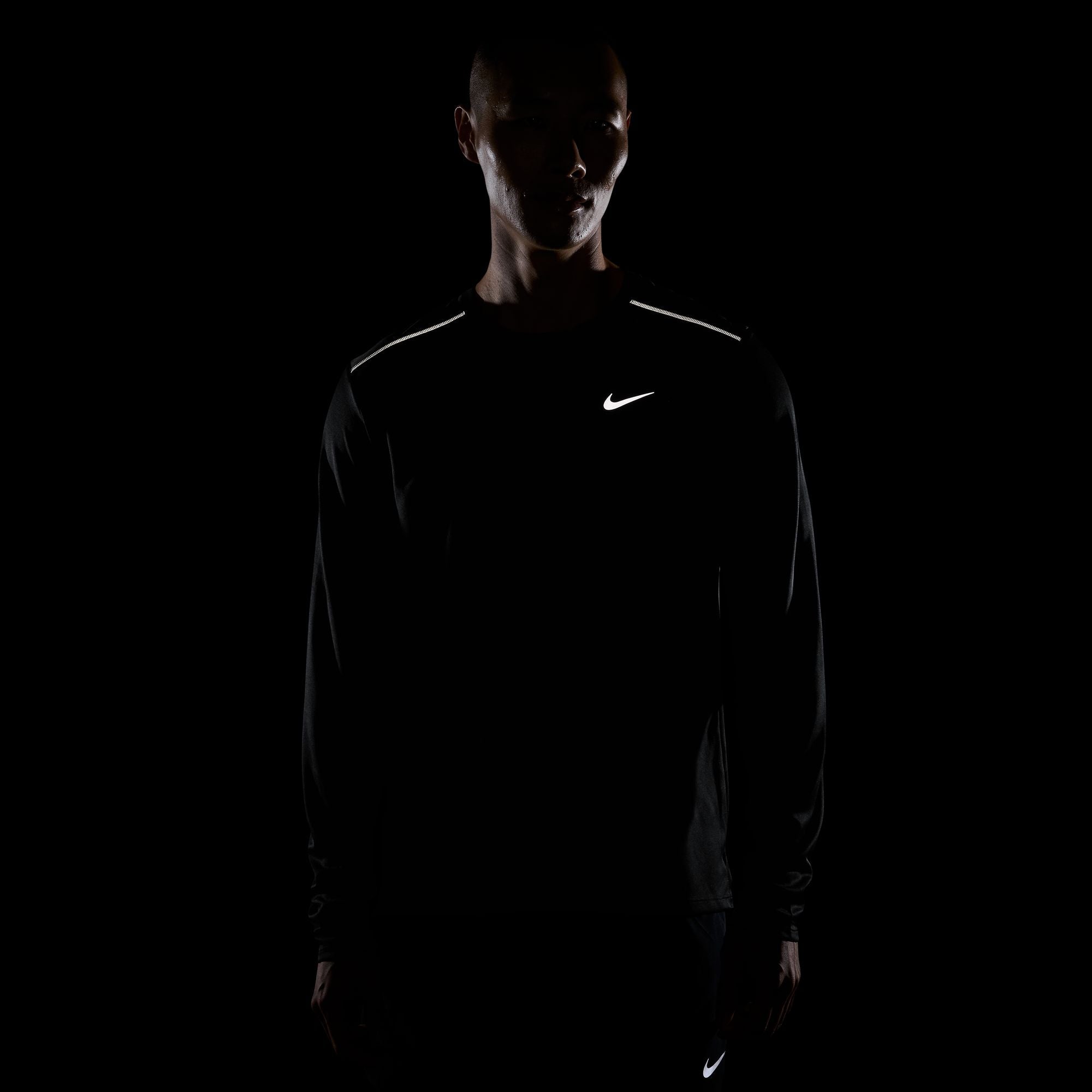 Nike Miler Dri-FIT Long-Sleeve Mens Running Tee