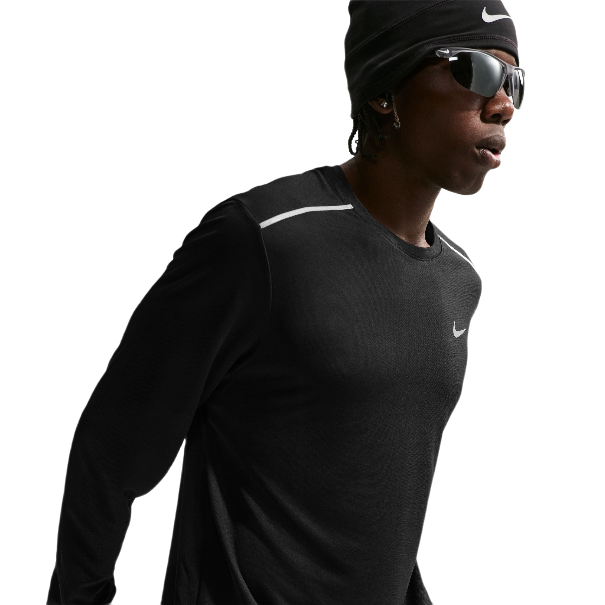 Nike Miler Dri-FIT Long-Sleeve Mens Running Tee