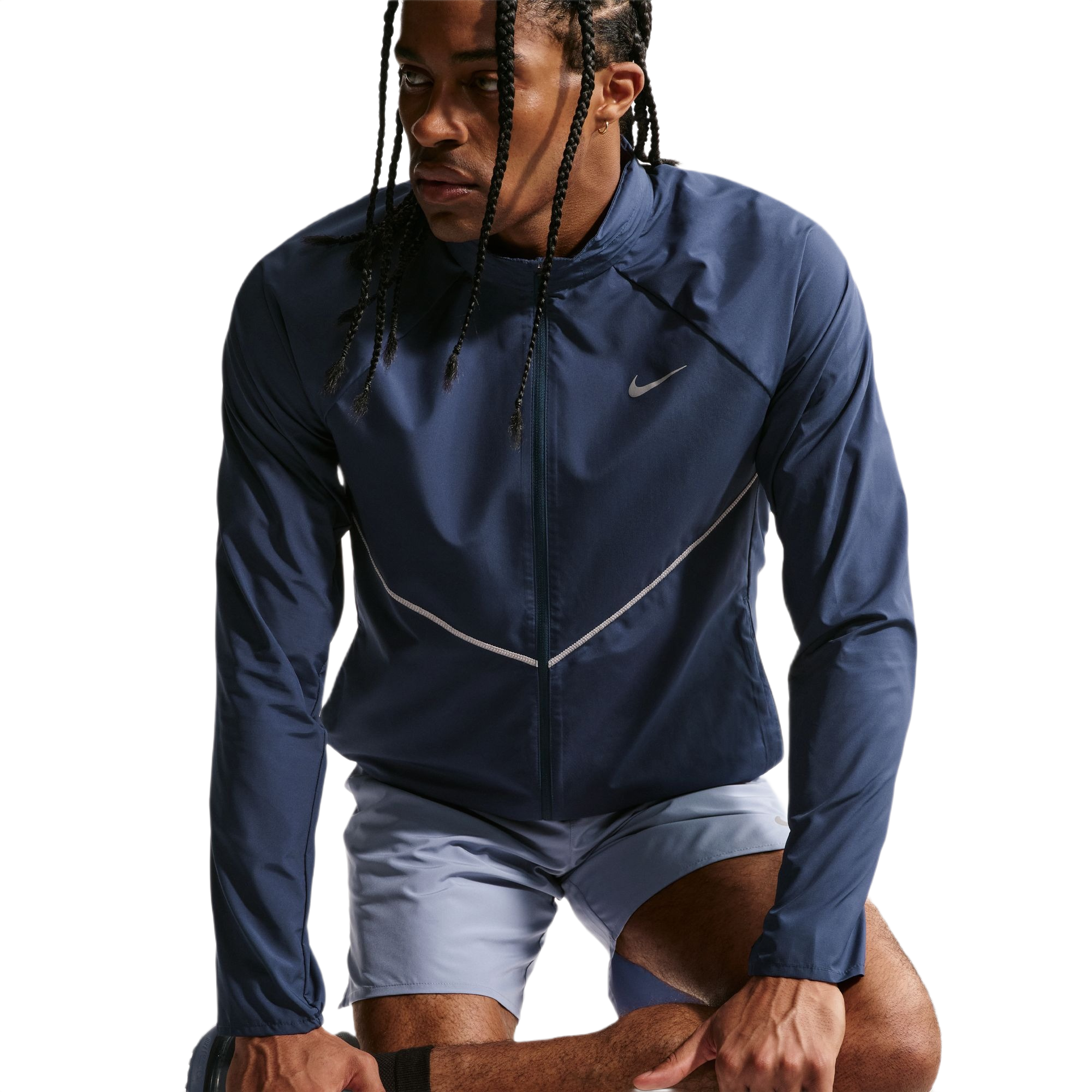 Nike Miler Repel UV Protection Mens Running Jacket