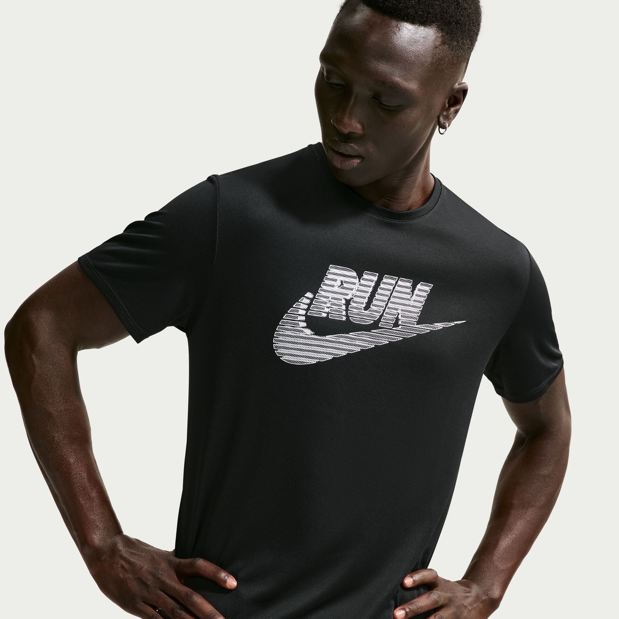 Nike Miler Dri-FIT UV Protection Mens Running Top