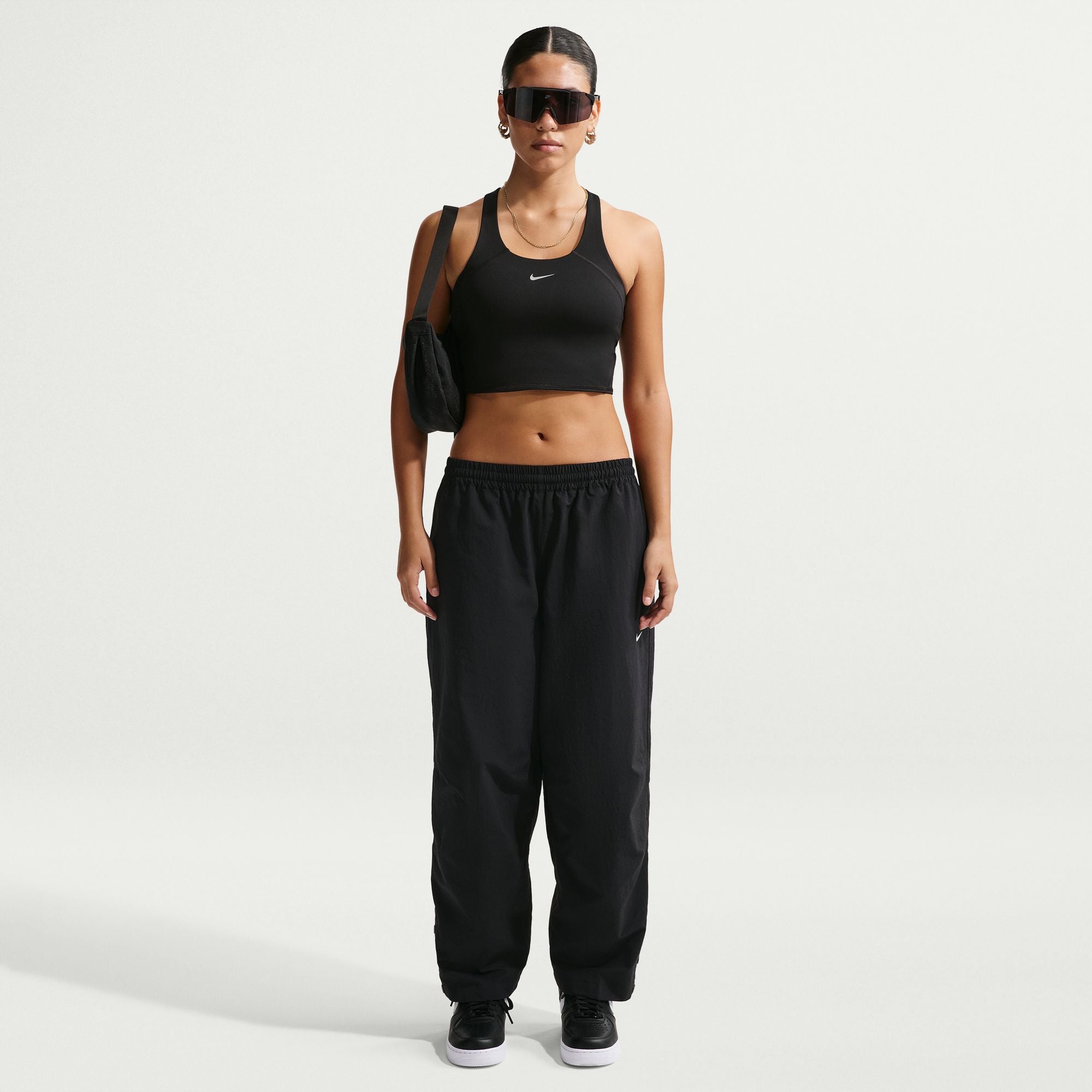 Nike Tempo Medium-Support Cropped Womens Sports Bra Tank