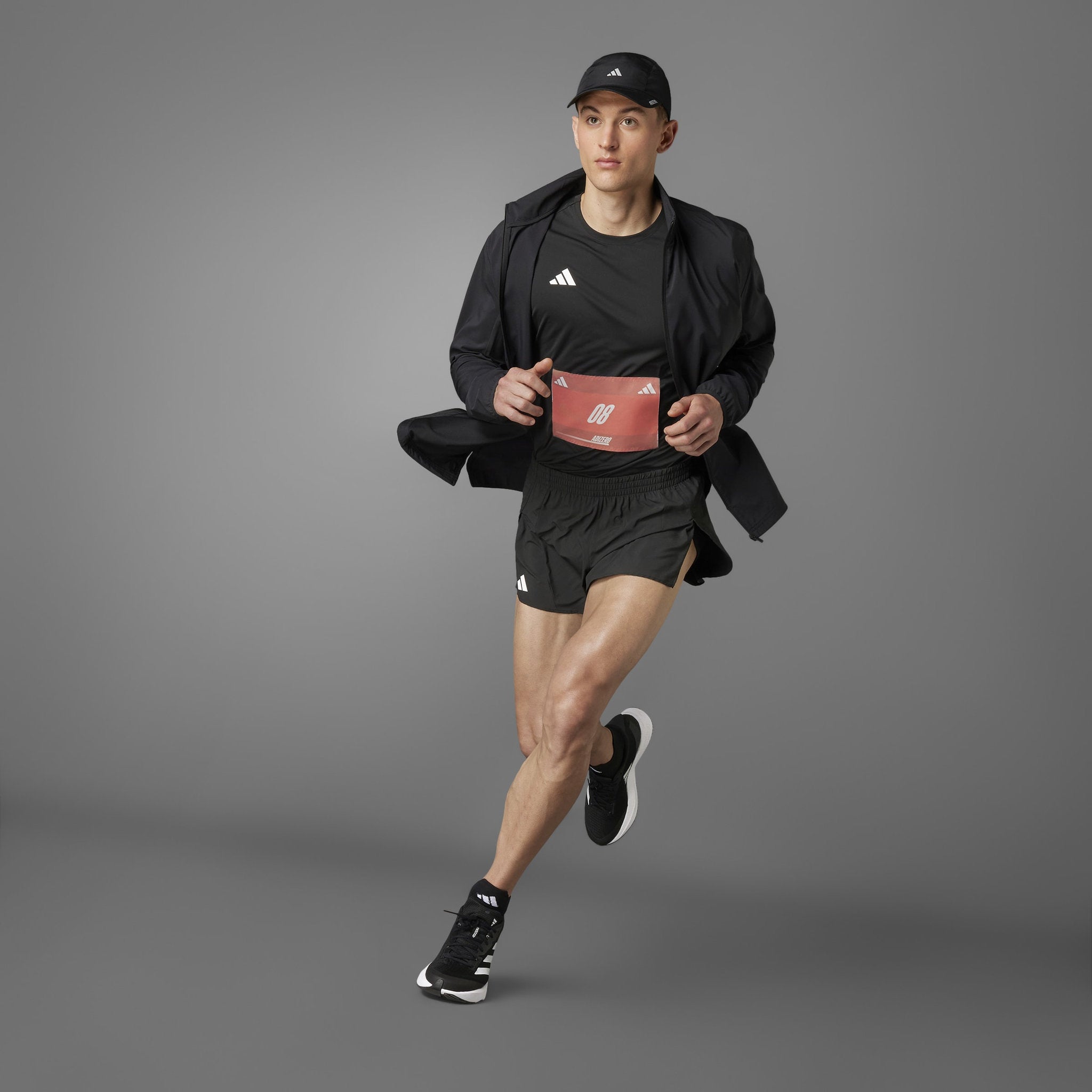 adidas Adizero Essentials Running Mens Split Shorts