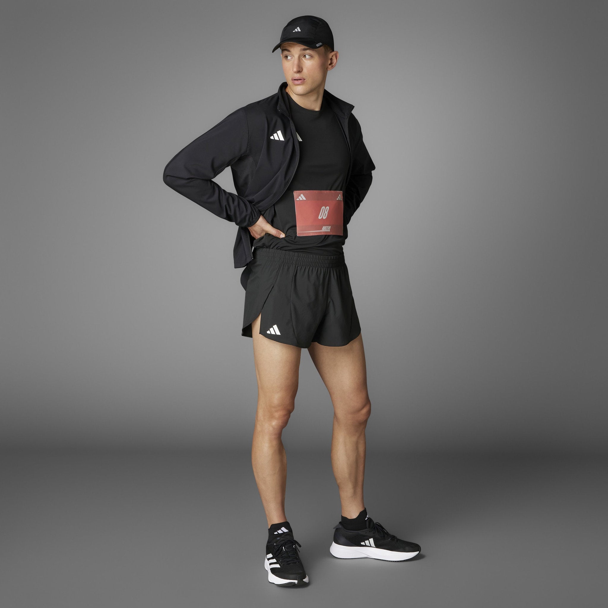 adidas Adizero Essentials Running Mens Split Shorts