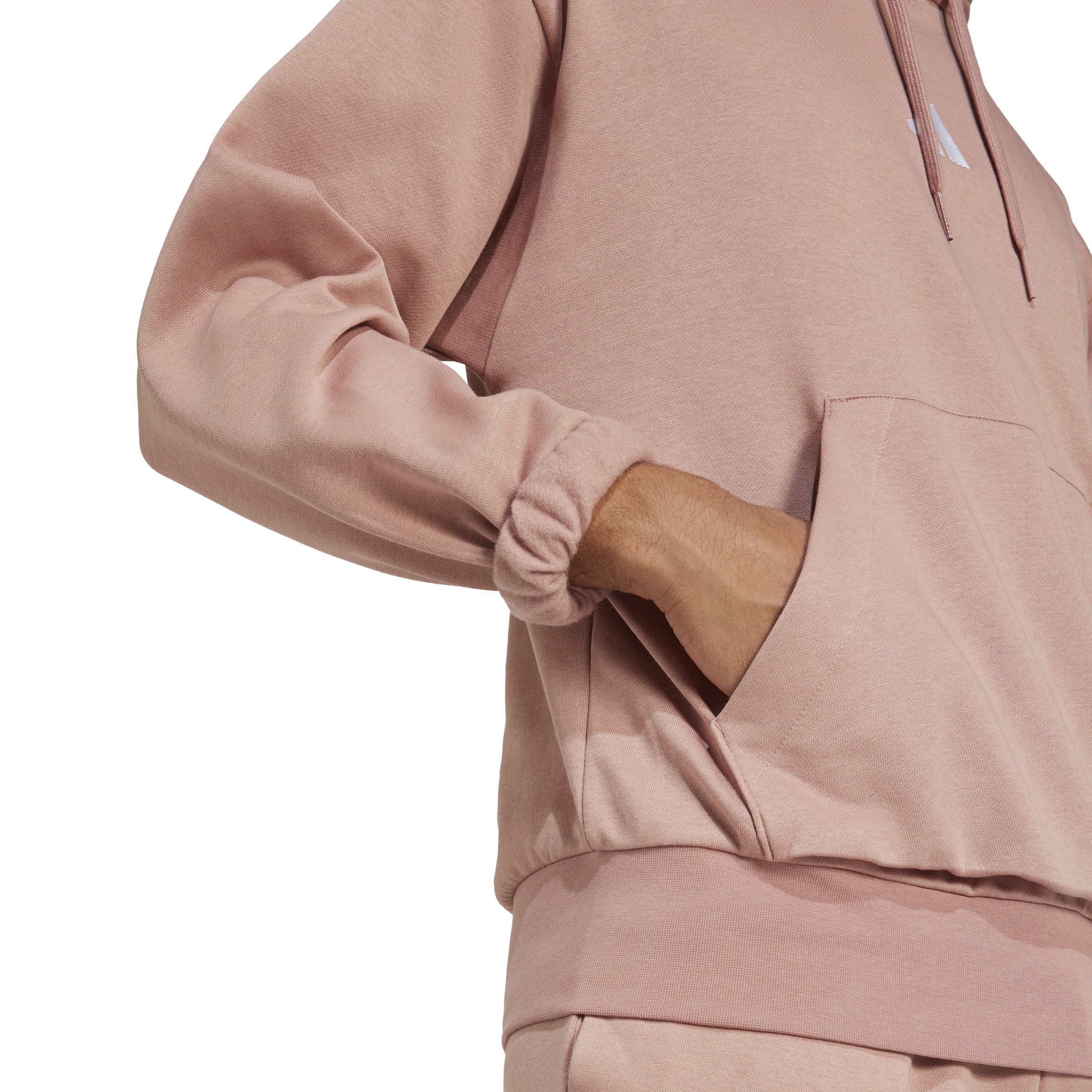 adidas Essentials Feel Cozy Mens Fleece Hoodie