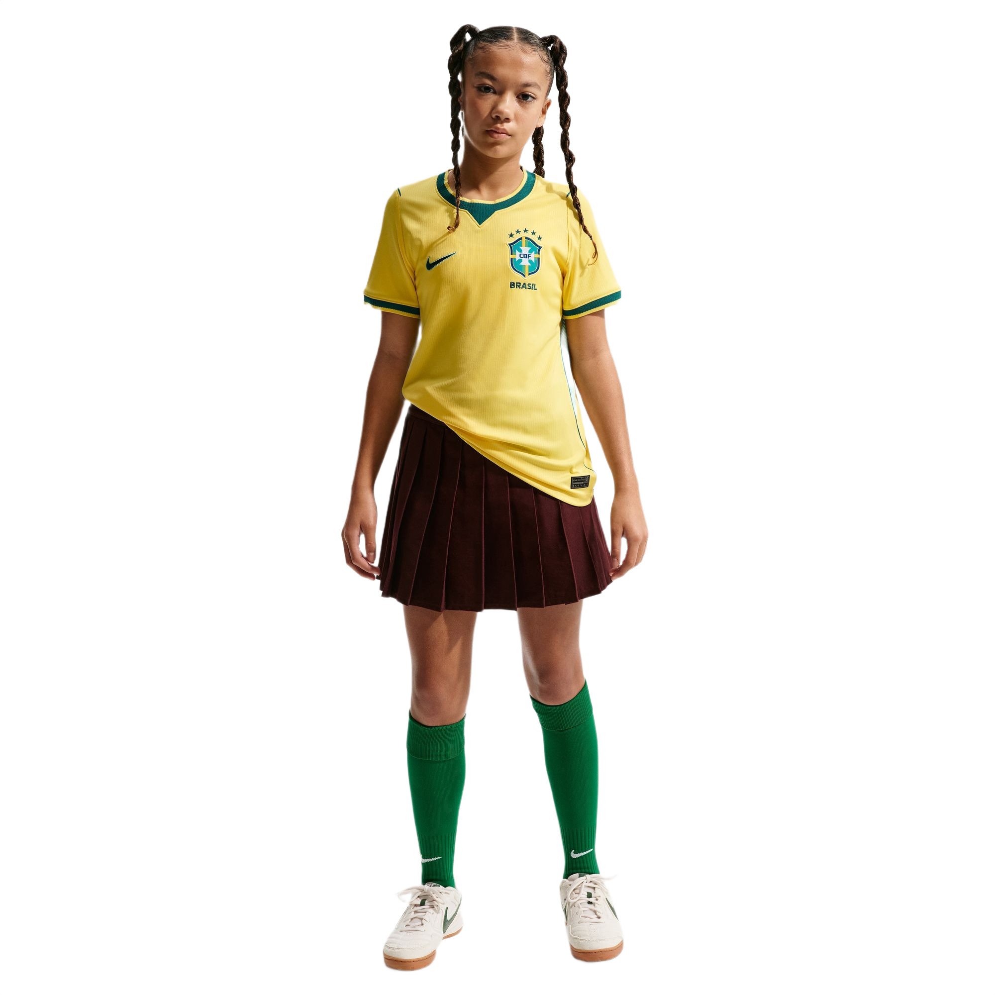 Nike Dri-FIT Brazil 2026 Stadium Home Soccer Replica Kids Jersey