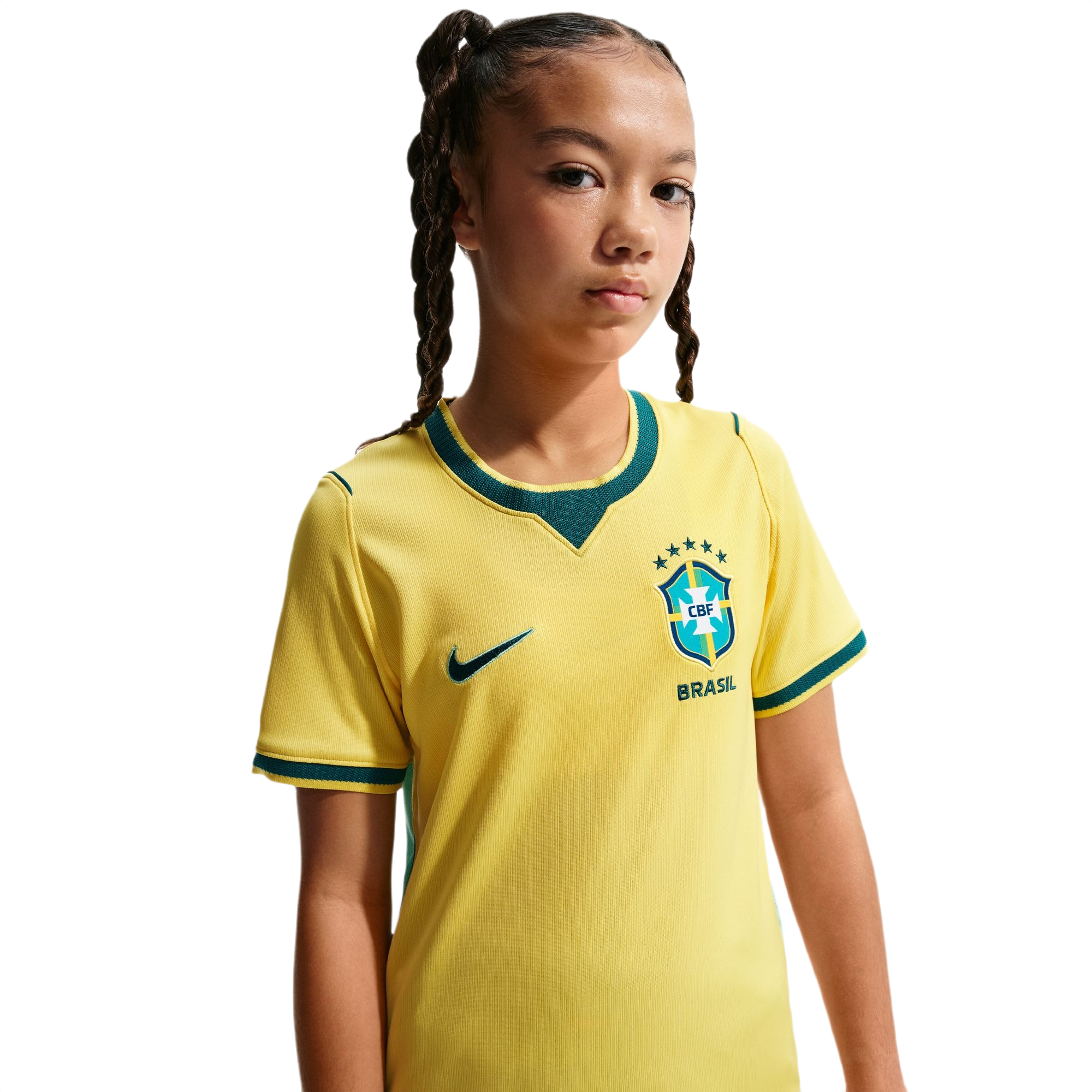 Nike Dri-FIT Brazil 2026 Stadium Home Soccer Replica Kids Jersey