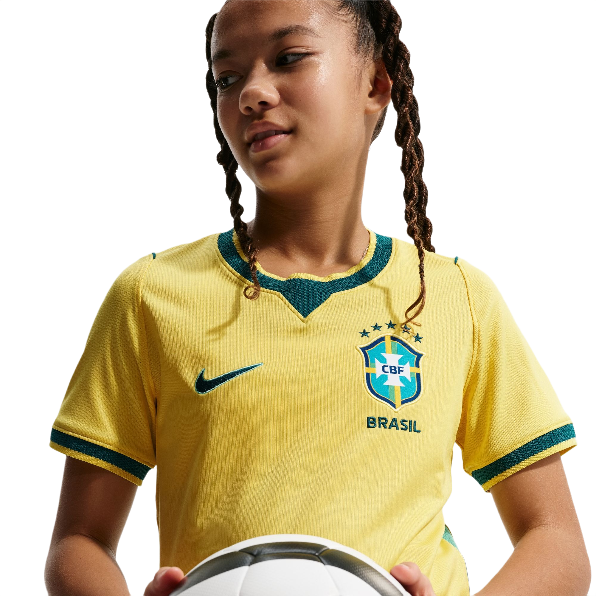 Nike Dri-FIT Brazil 2026 Stadium Home Soccer Replica Kids Jersey