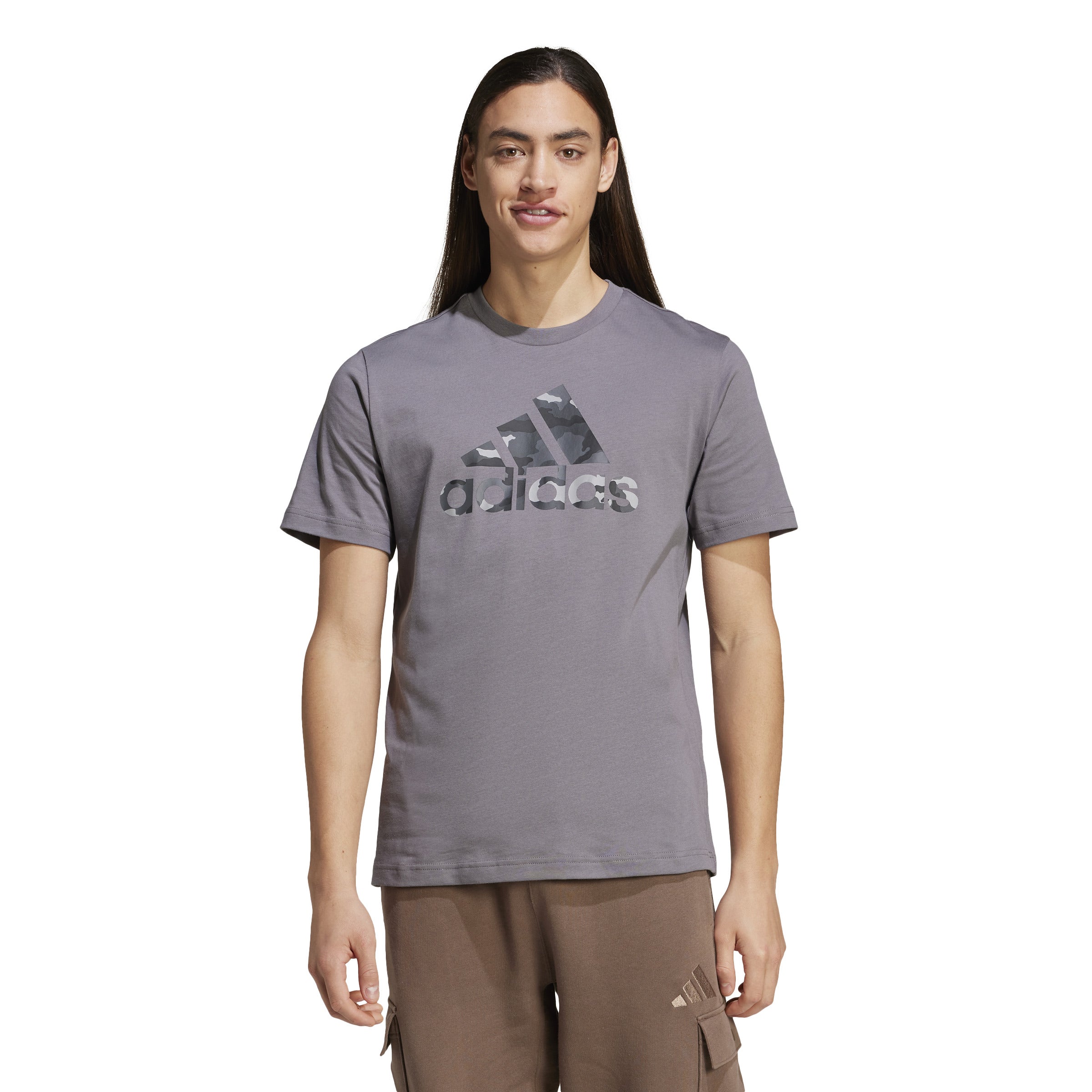 adidas Camo Badge of Sport Mens Tee
