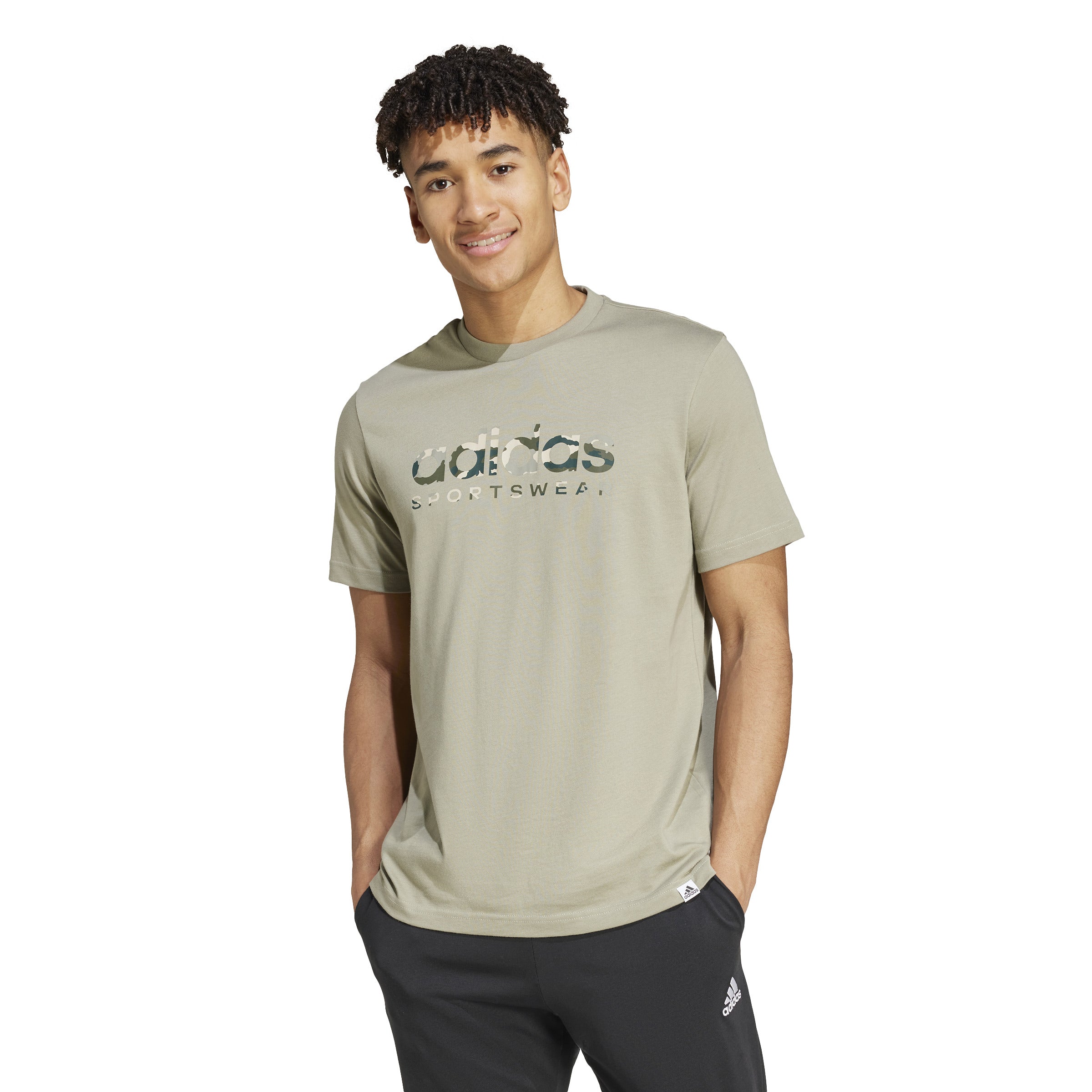 adidas Camo Linear Graphic Mens Tee