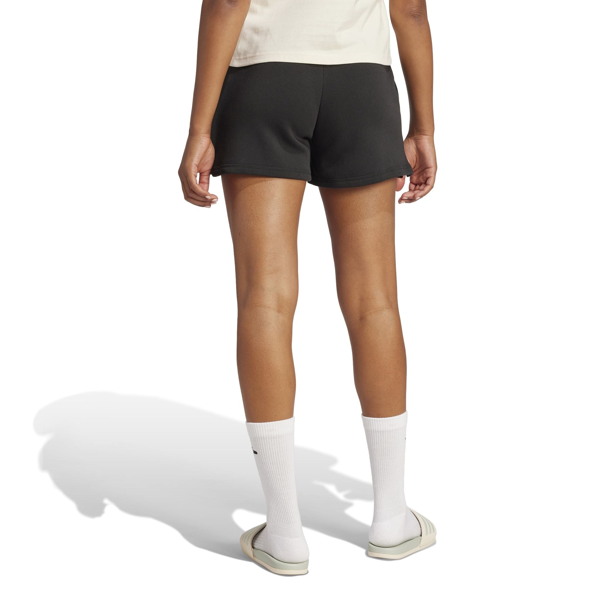 adidas Essentials Small Logo Feel Cozy Womens Shorts