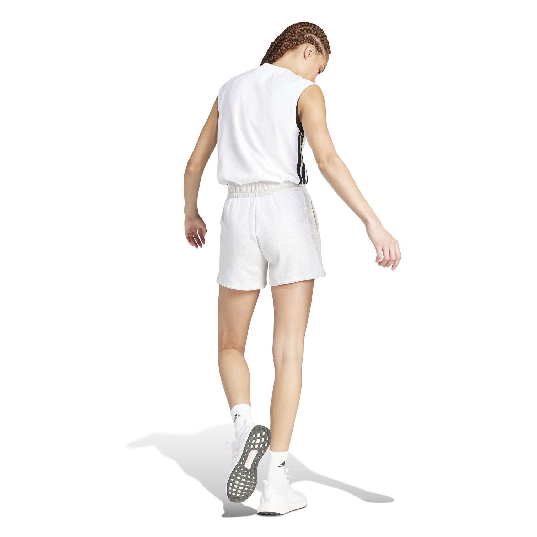 adidas Essentials Small Logo Feel Cozy Womens Shorts