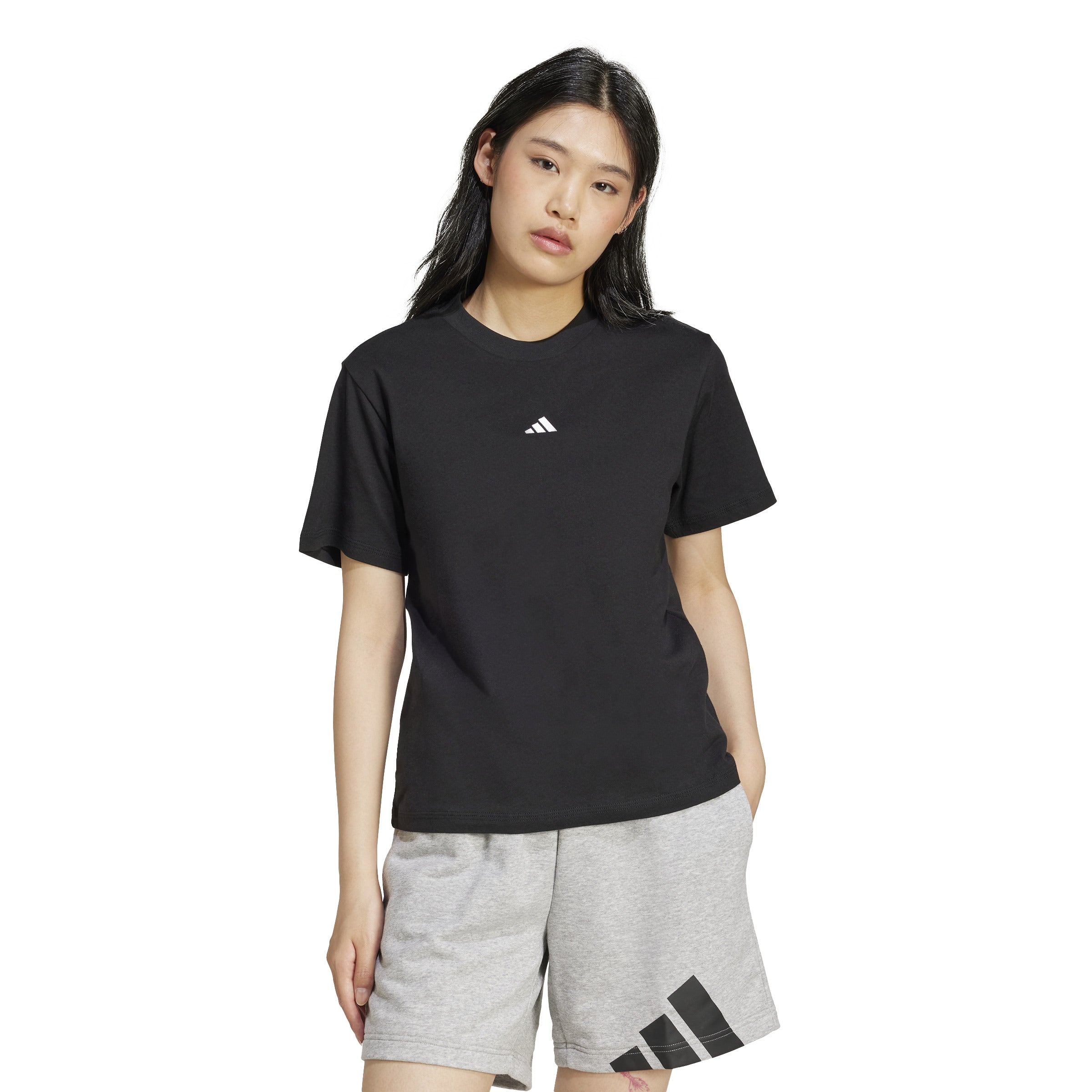 adidas Essentials Small Logo Cotton Womens Tee
