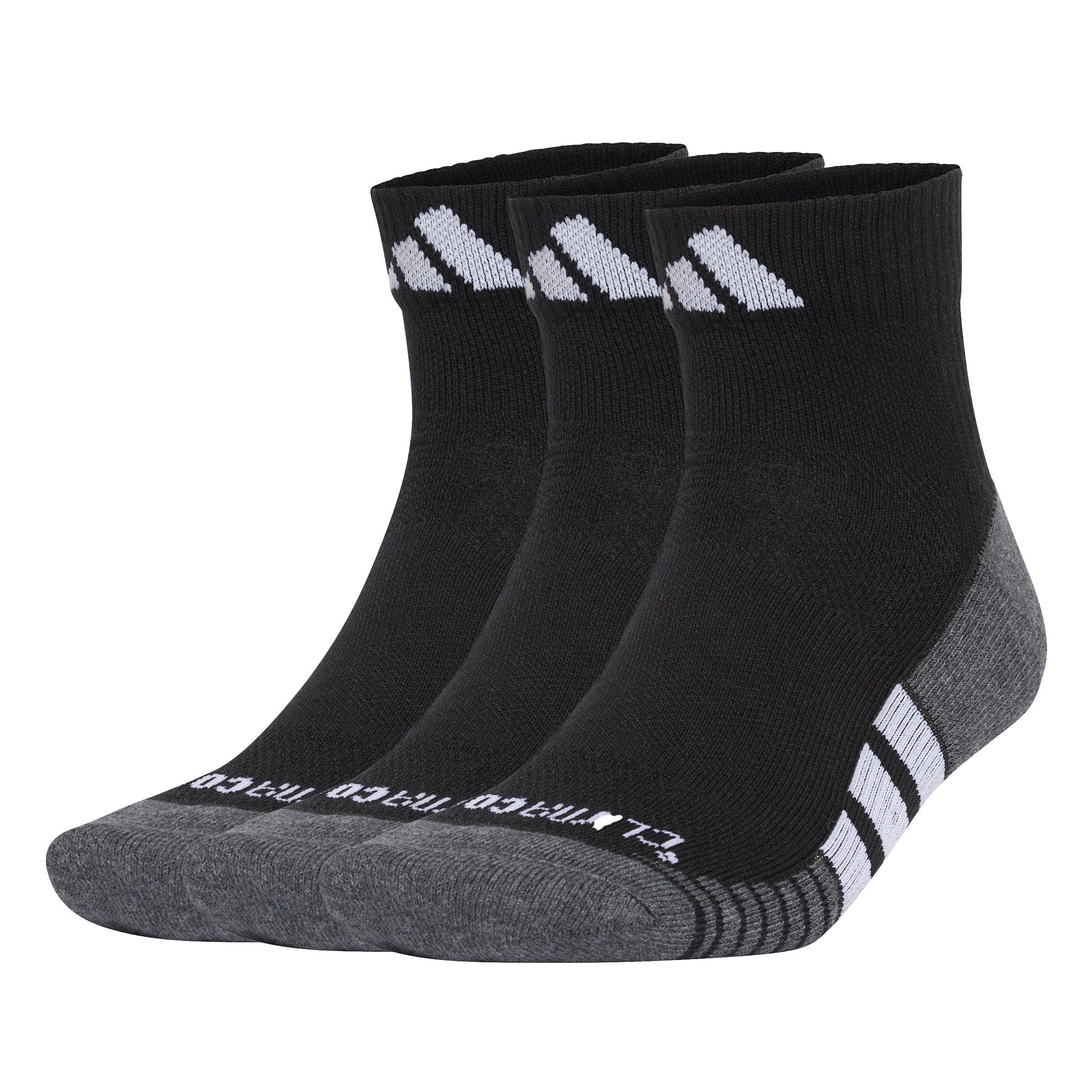 adidas Performance CLIMACOOL Cushioned Quarter Socks 3 Pack