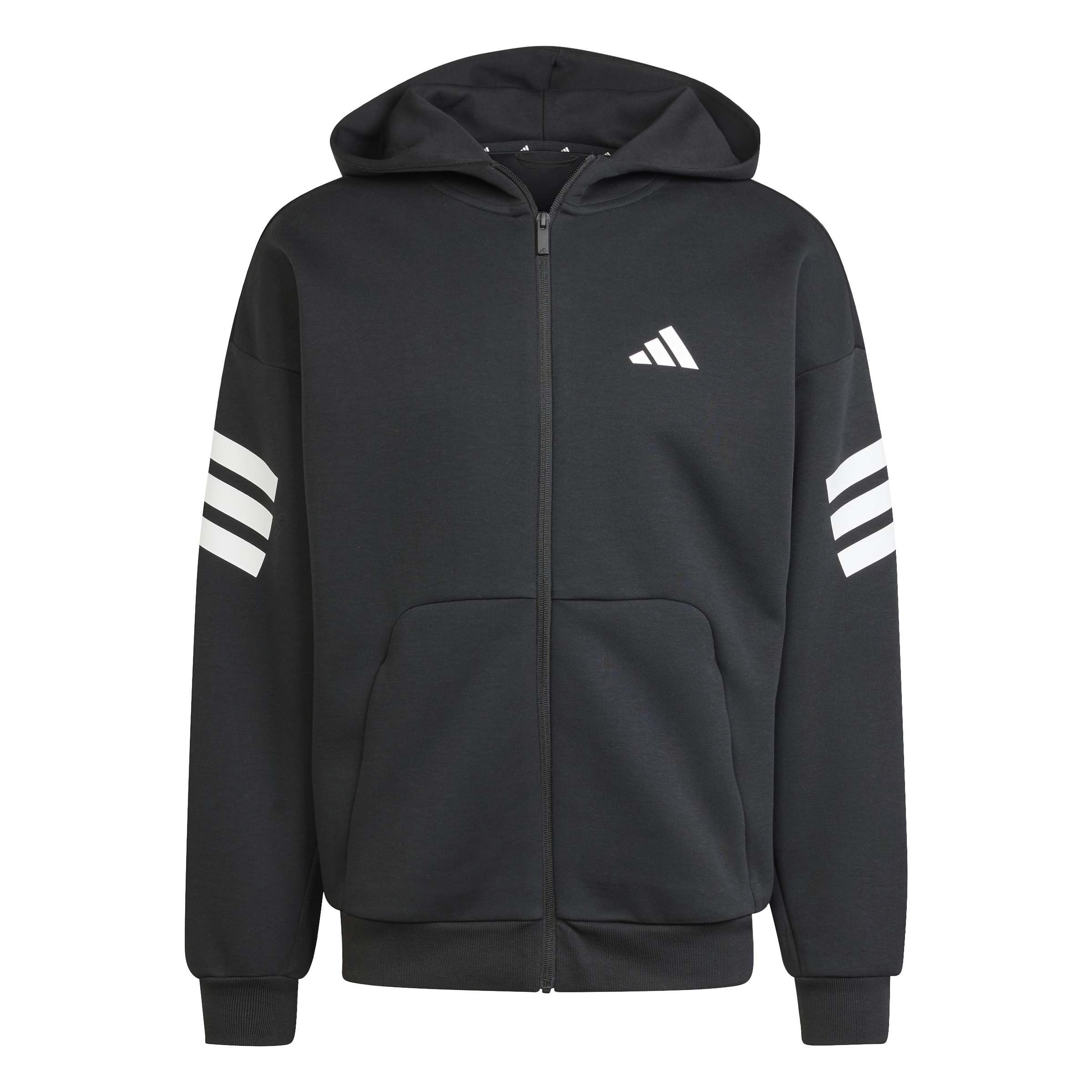 adidas Future Icons 3-Stripes Mens Full Zip Hoodie
