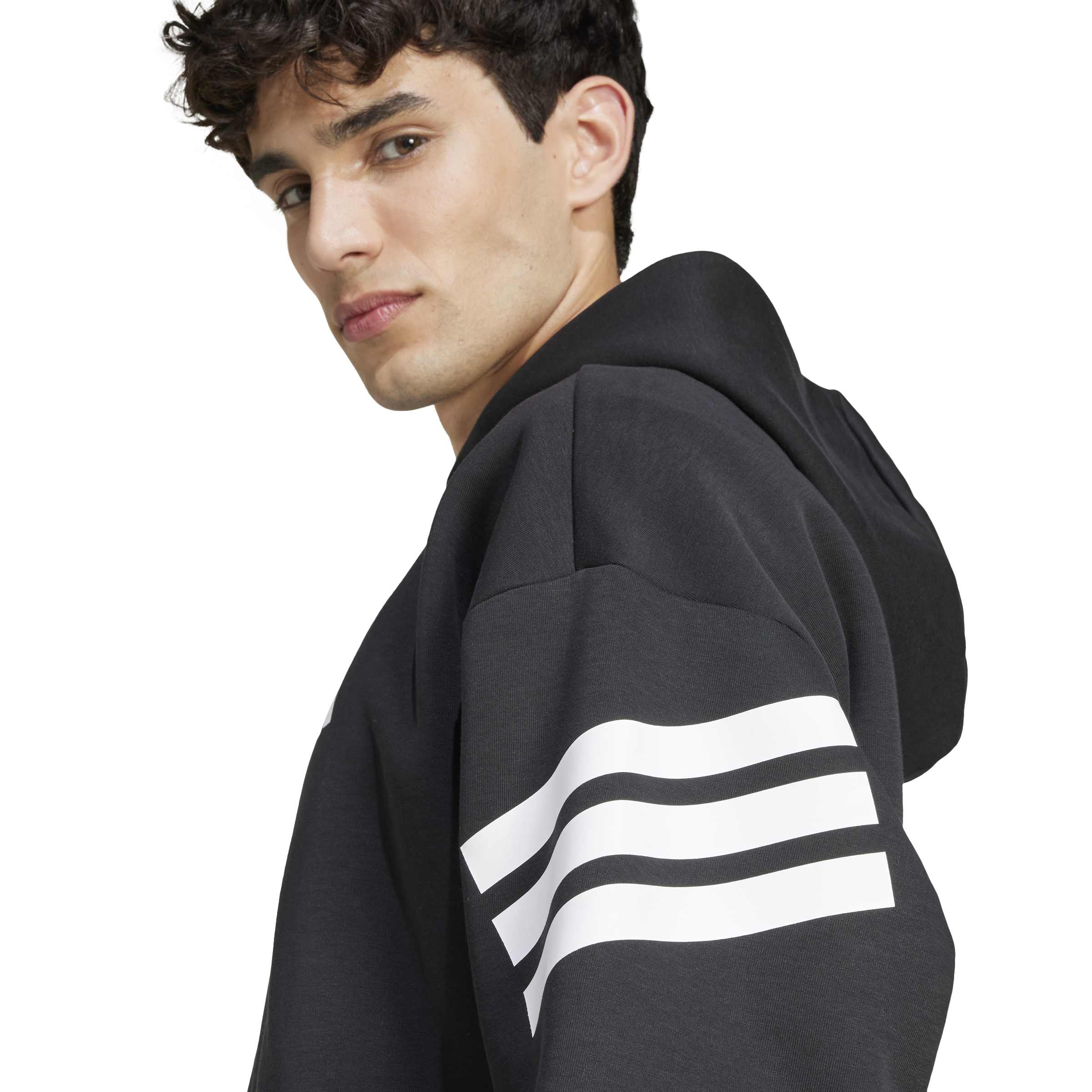 adidas Future Icons 3-Stripes Mens Full Zip Hoodie