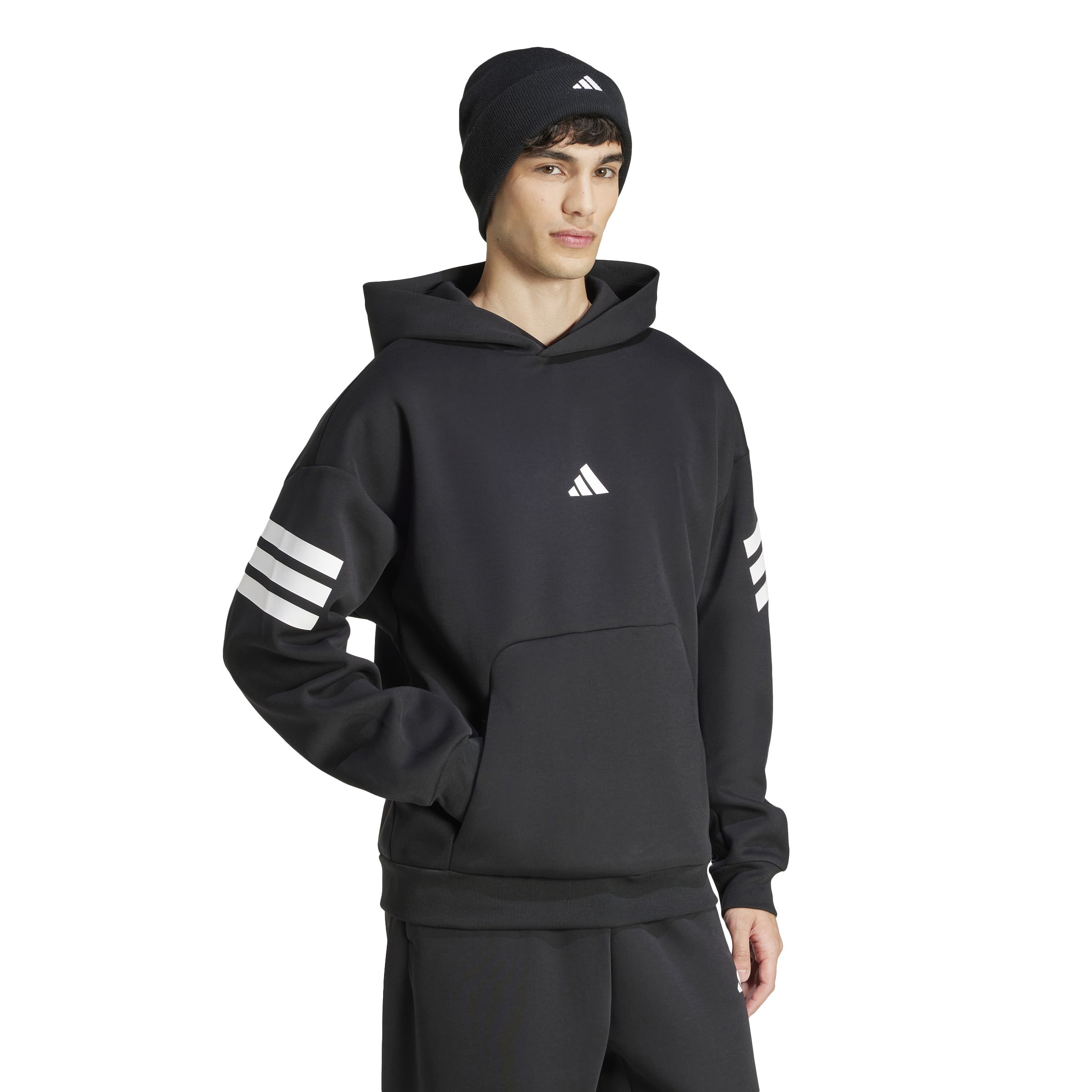 adidas Future Icons 3-Stripes Mens Full Zip Hoodie
