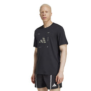 adidas Climacool Training Camo Logo Graphic Mens Tee