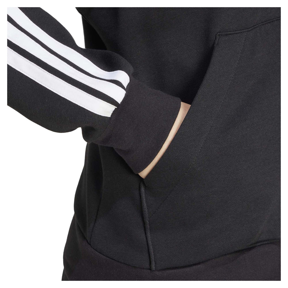adidas Essentials 3-Stripes Full-Zip Fleece Womens Hoodie