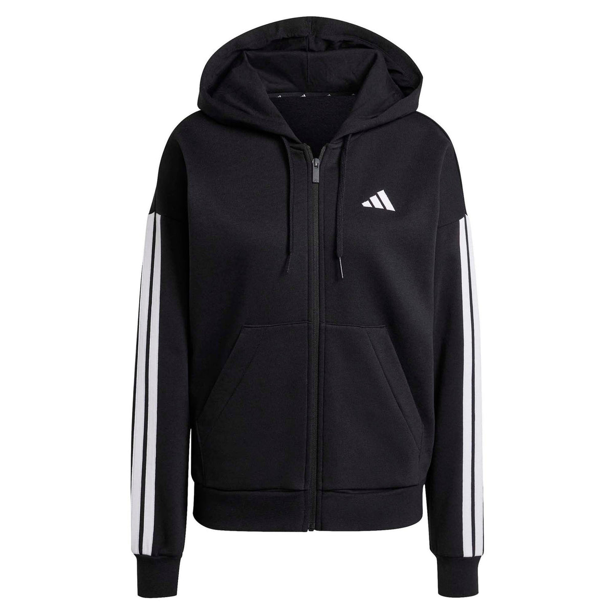 adidas Essentials 3-Stripes Full-Zip Fleece Womens Hoodie