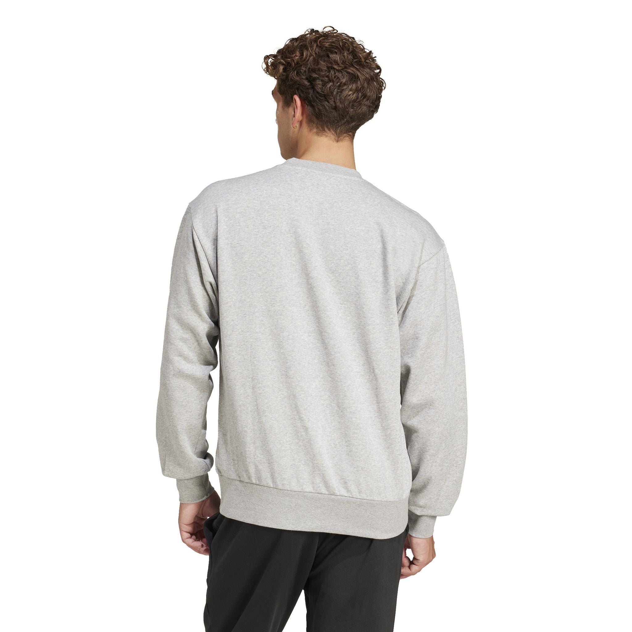 adidas Essentials Feel Cozy Mens Fleece Sweatshirt