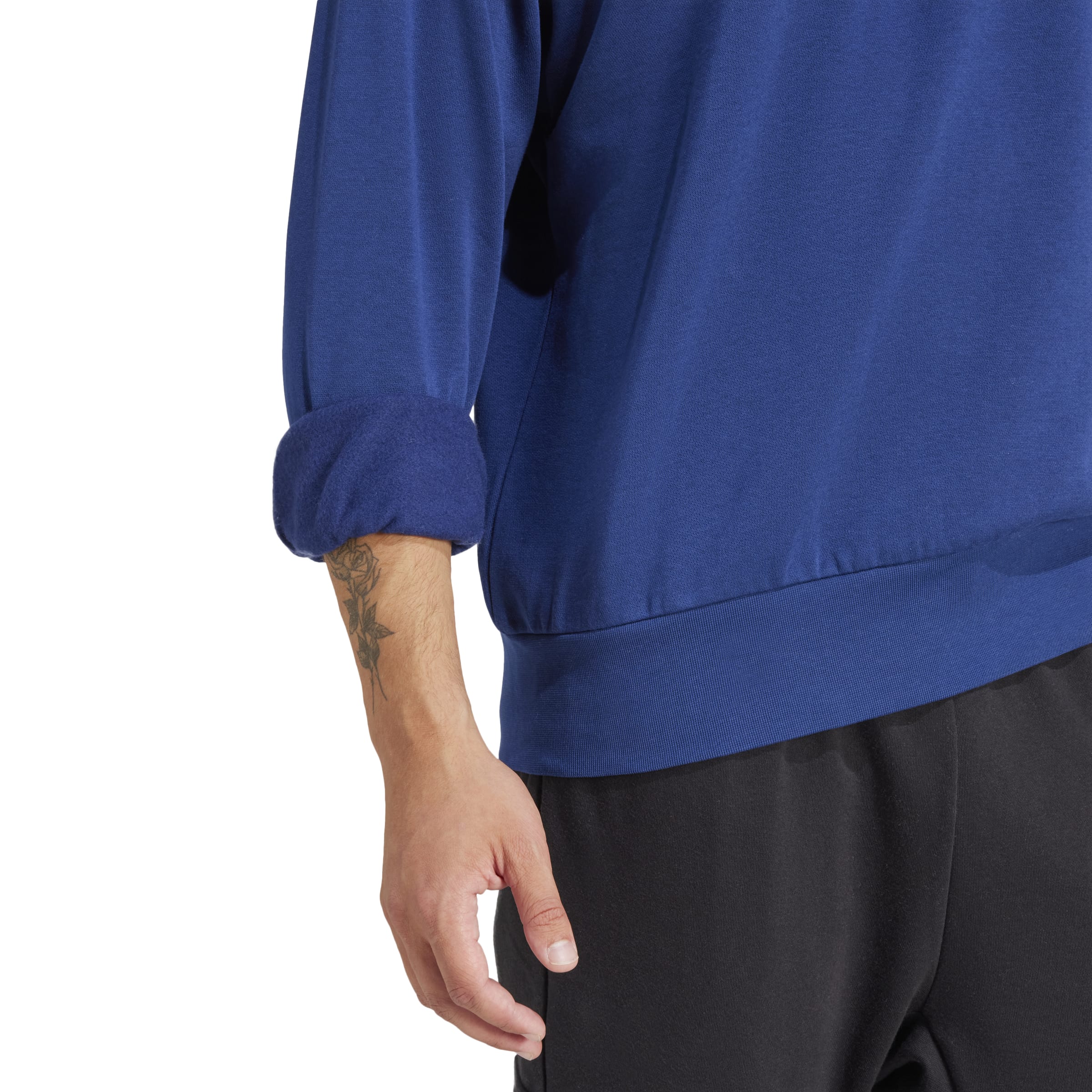adidas Essentials Feel Cozy Mens Fleece Sweatshirt